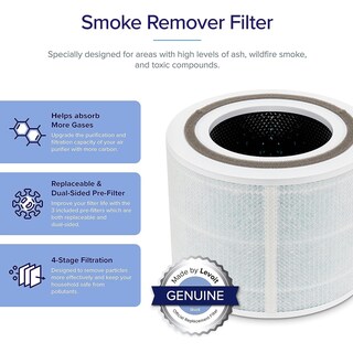 Foto 3 | Filtro De Repuesto Para Purificador De Aire Levoit Core 300, 1 Paquete - Venta Internacional.