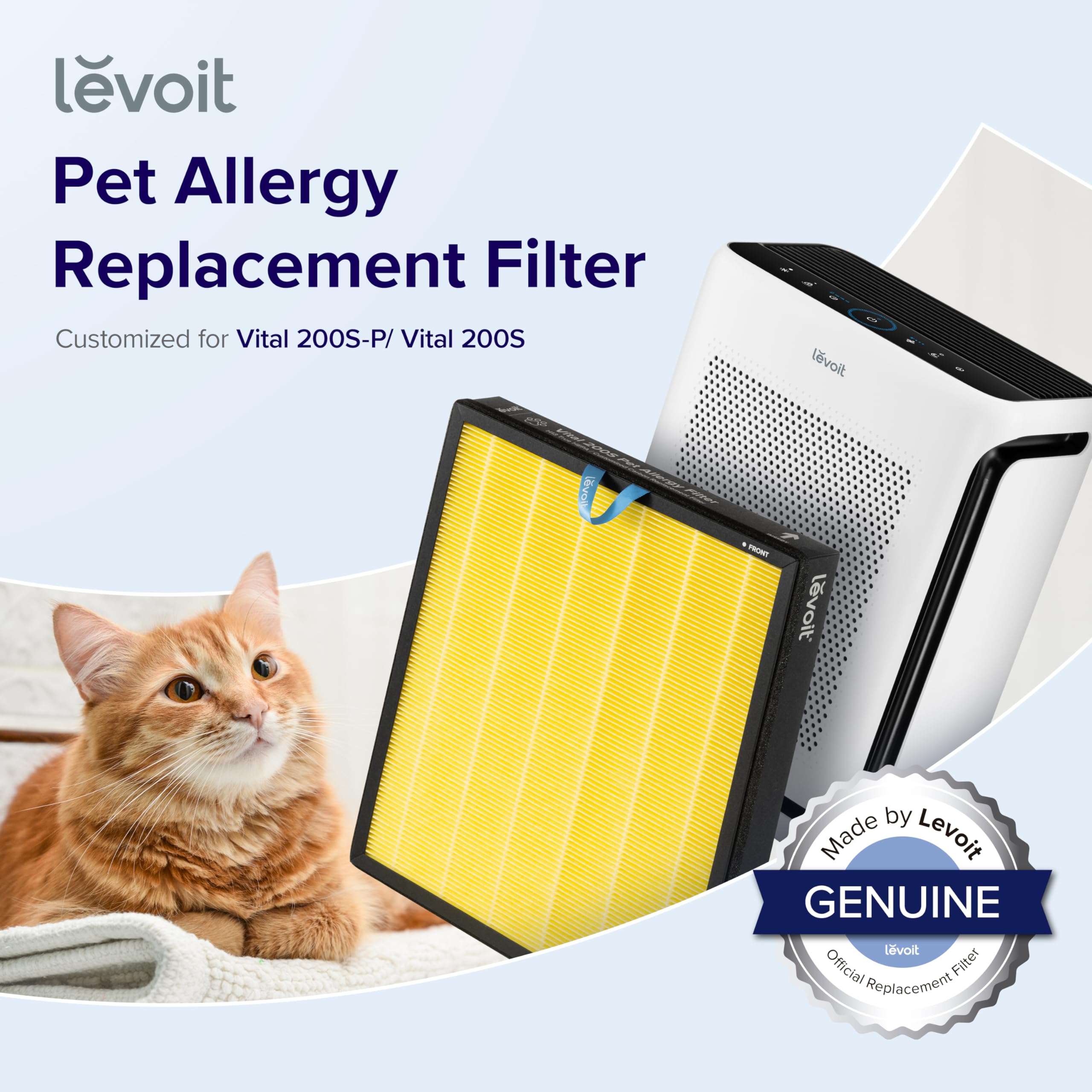 Foto 3 pulgar | Filtro De Repuesto Para Purificador De Aire Levoit Vital 200s-p Amarillo - Venta Internacional.