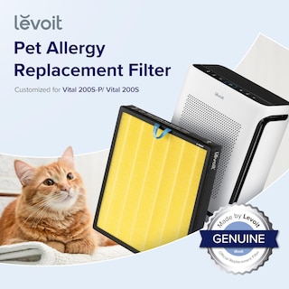 Foto 2 | Filtro De Repuesto Para Purificador De Aire Levoit Vital 200s-p Amarillo - Venta Internacional.