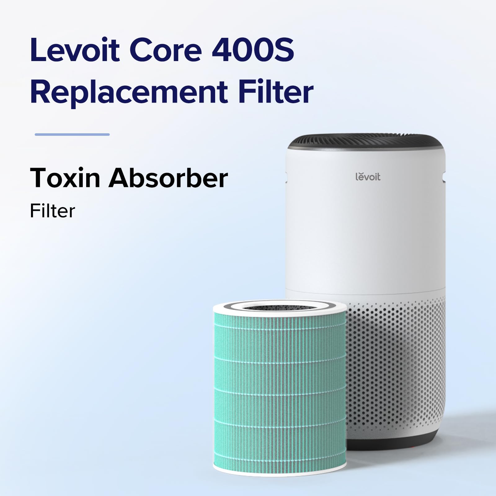 Foto 3 pulgar | Filtro De Repuesto Para Purificador De Aire Levoit Core 400s, Absorbente De Toxinas - Venta Internacional.