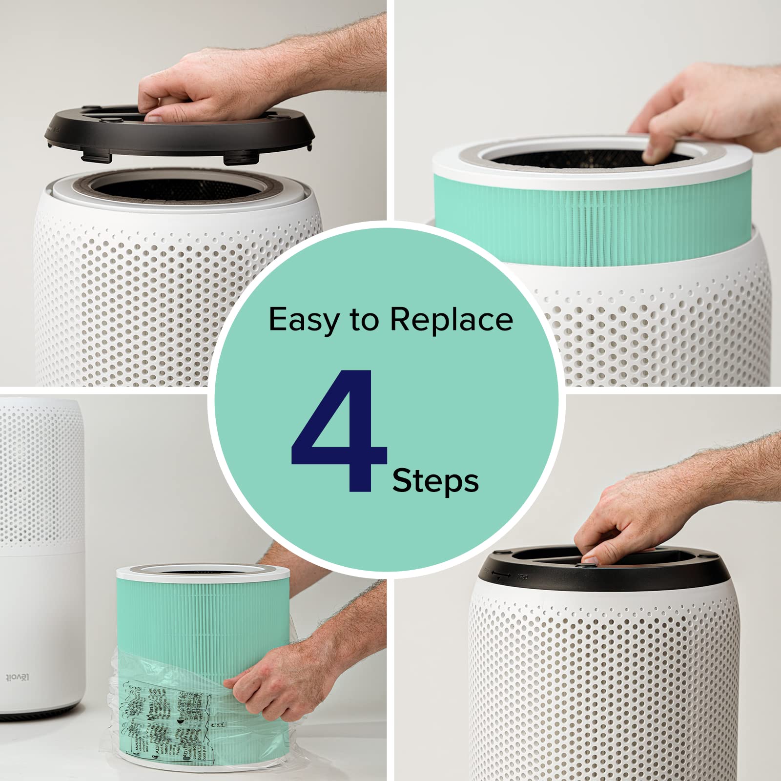 Foto 7 pulgar | Filtro De Repuesto Para Purificador De Aire Levoit Core 400s, Absorbente De Toxinas - Venta Internacional.