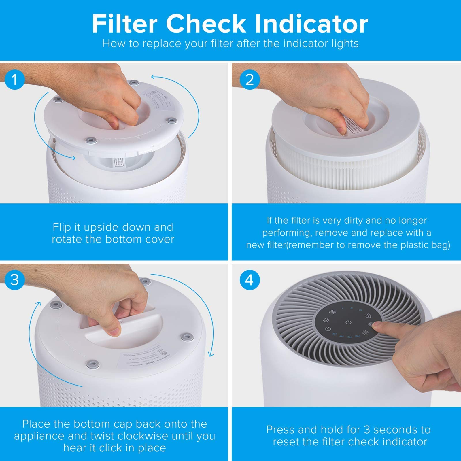 Foto 7 pulgar | Filtro De Repuesto Para Purificador De Aire Levoit Core 300, Paquete De 2 - Venta Internacional.