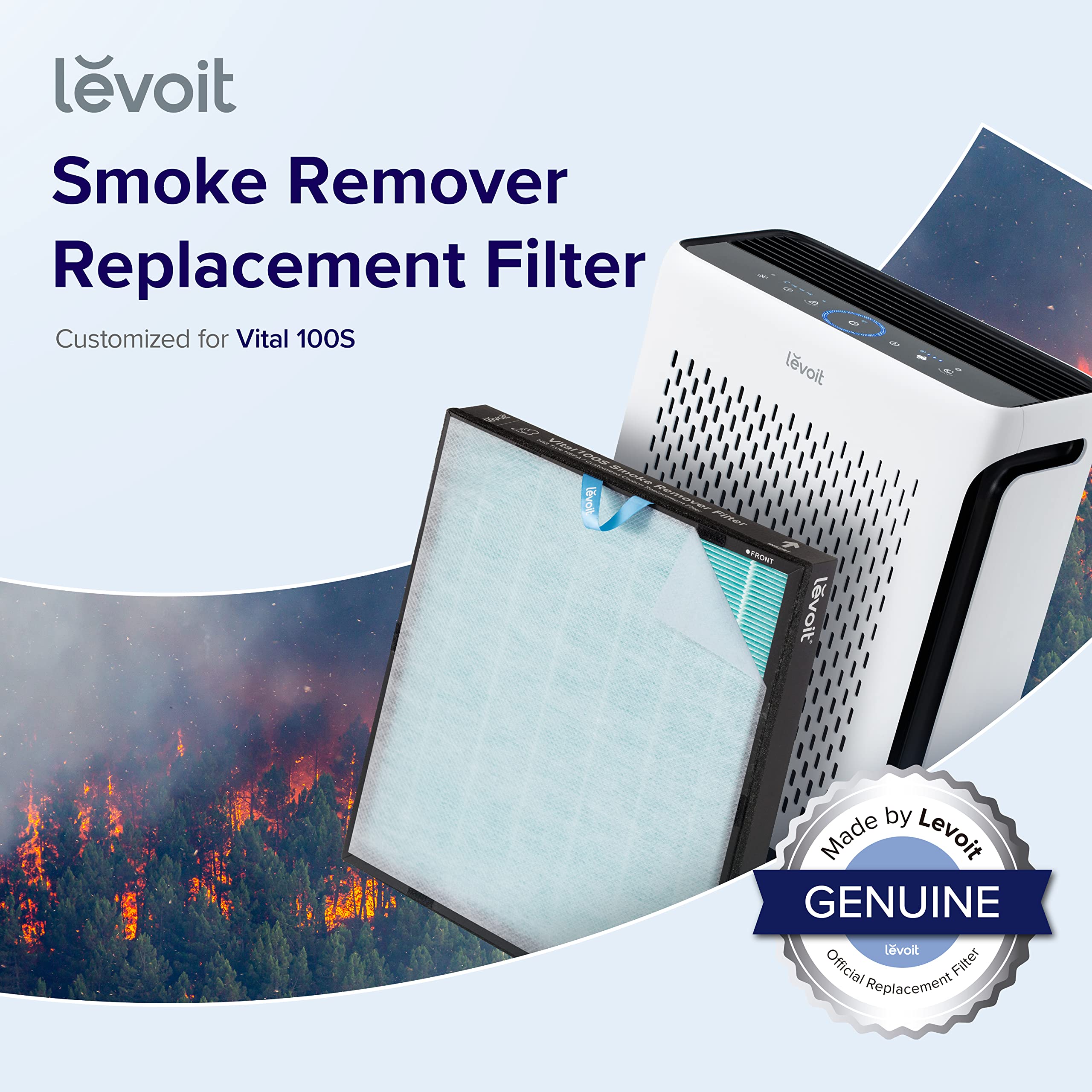 Foto 2 | Eliminador De Humo Levoit Vital 100s De Repuesto Para Purificador De Aire - Venta Internacional.