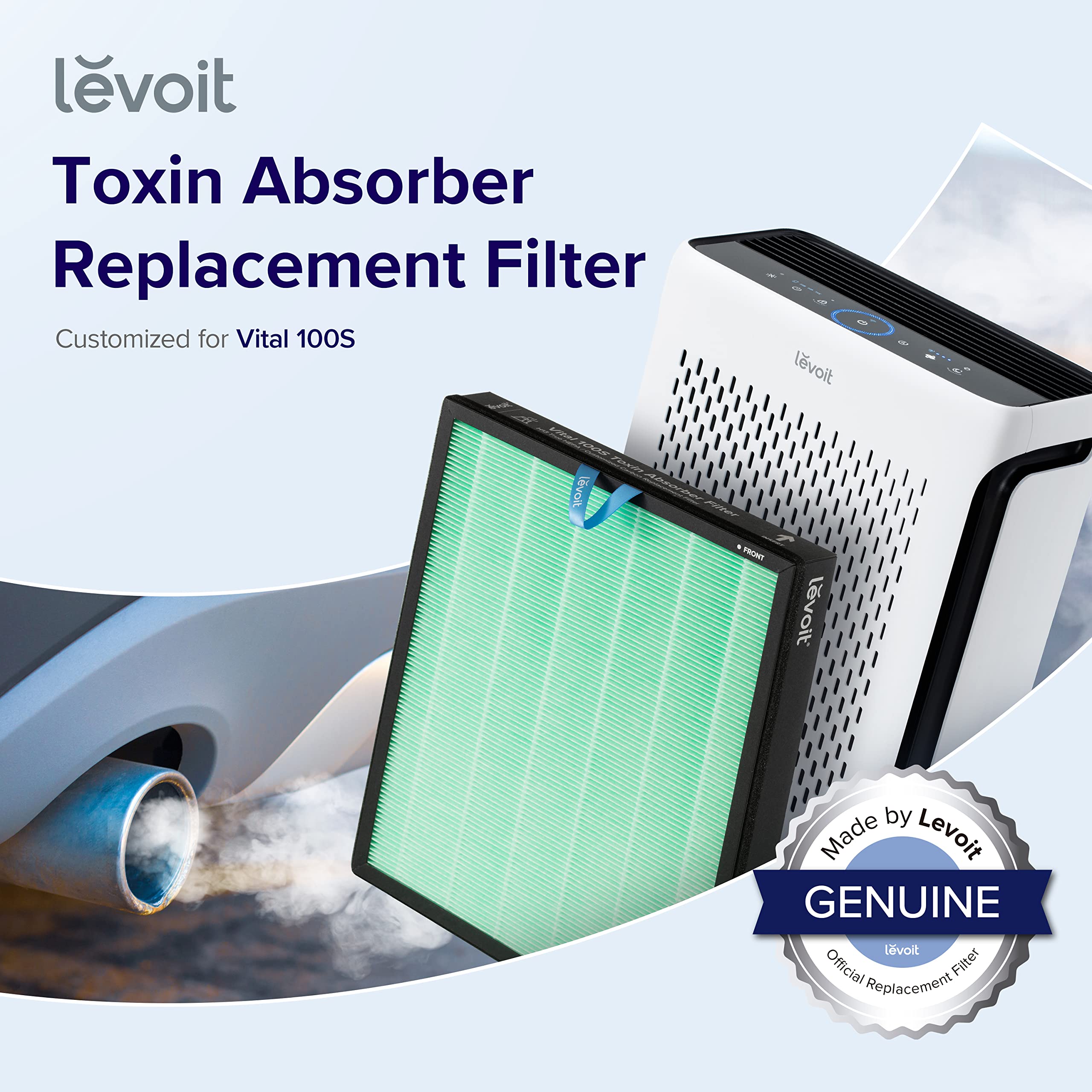 Foto 2 | Repuesto Para Purificador De Aire Levoit Vital 100s-rf-tx, Paquete De 1 Unidad, Color Verde - Venta Internacional.