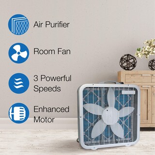 Foto 2 | Ventilador de Caja y Purificador de Aire Lasko Air Flex 20 con Filtro MERV10 - Venta Internacional