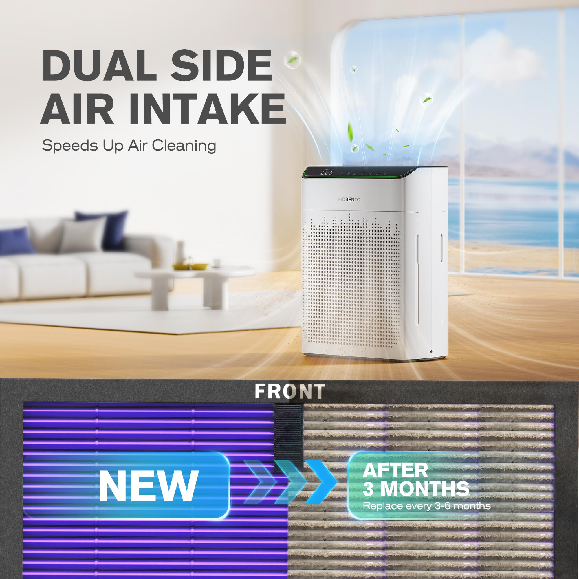 Foto 3 | Filtro De Repuesto Para Purificador De Aire Morento True Hepa Mr5866 - Venta Internacional.