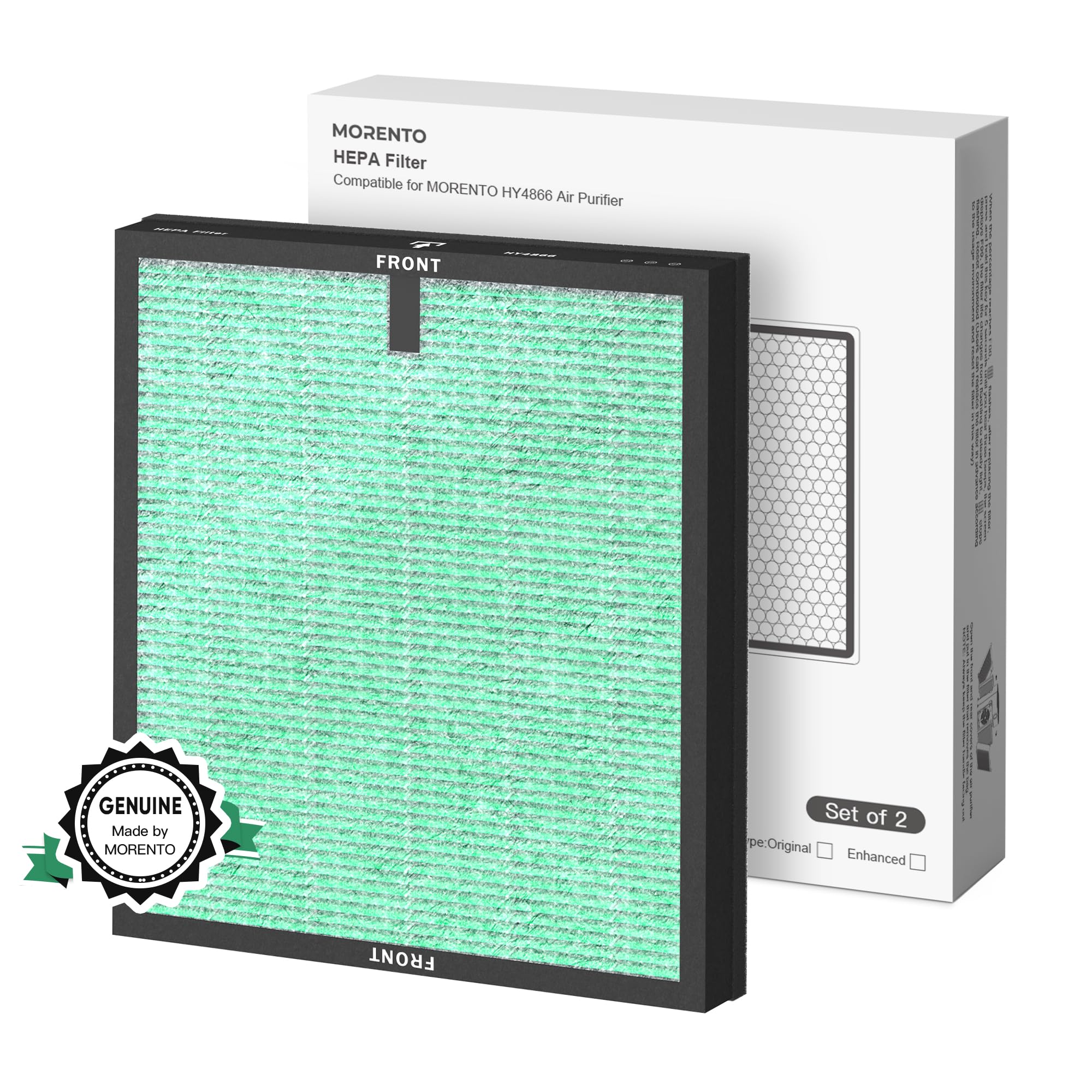 Filtro De Repuesto Para Purificador De Aire Morento Hy4866, Paquete De 2 - Venta Internacional.