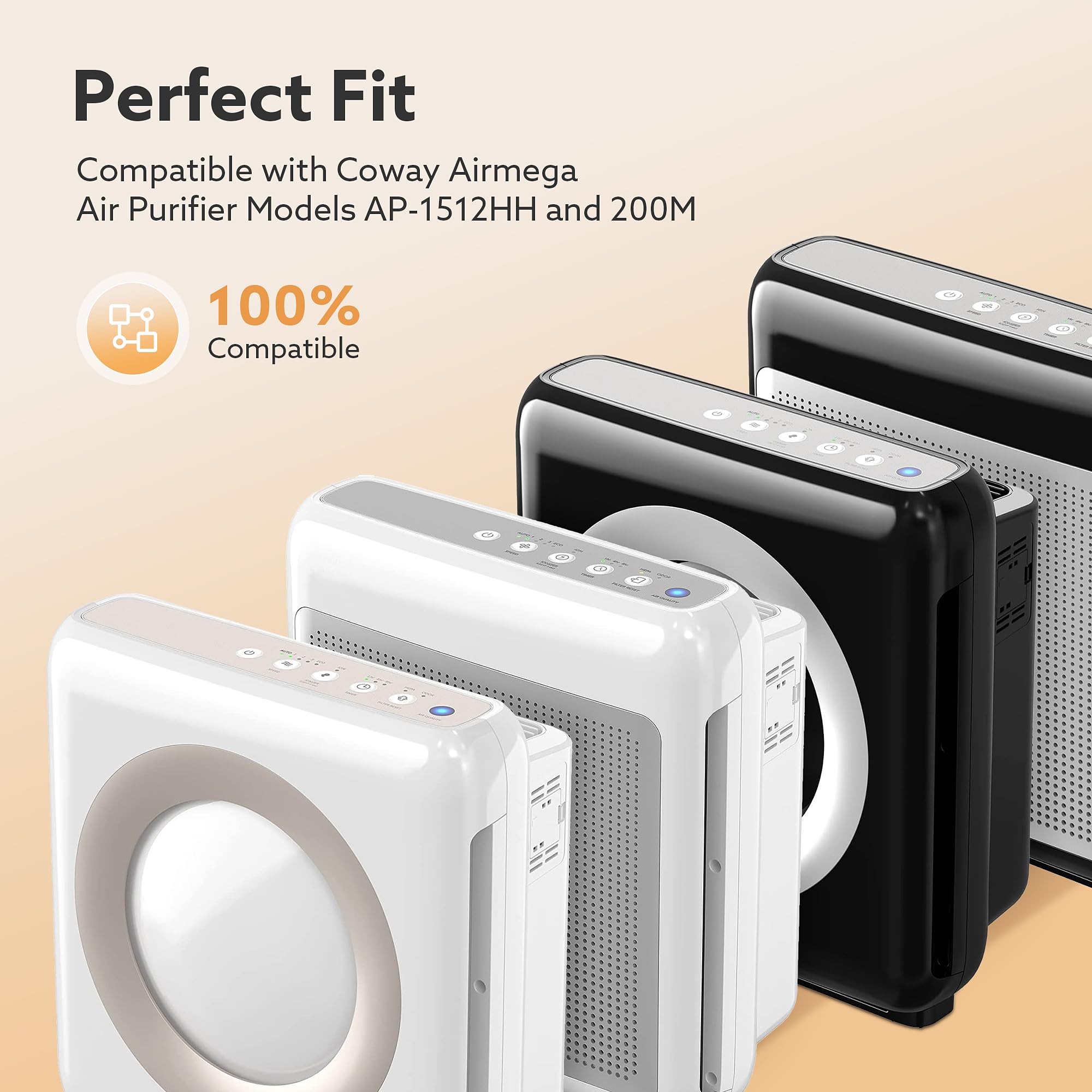 Foto 3 pulgar | Filtro De Repuesto Coway Ap-1512hh Airmega 200m, Paquete De 2 - Venta Internacional.