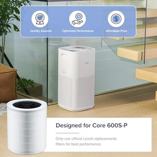 Foto 3 | Filtro De Repuesto Para Purificador De Aire Levoit Core 600s-p, Paquete De 1 - Venta Internacional.