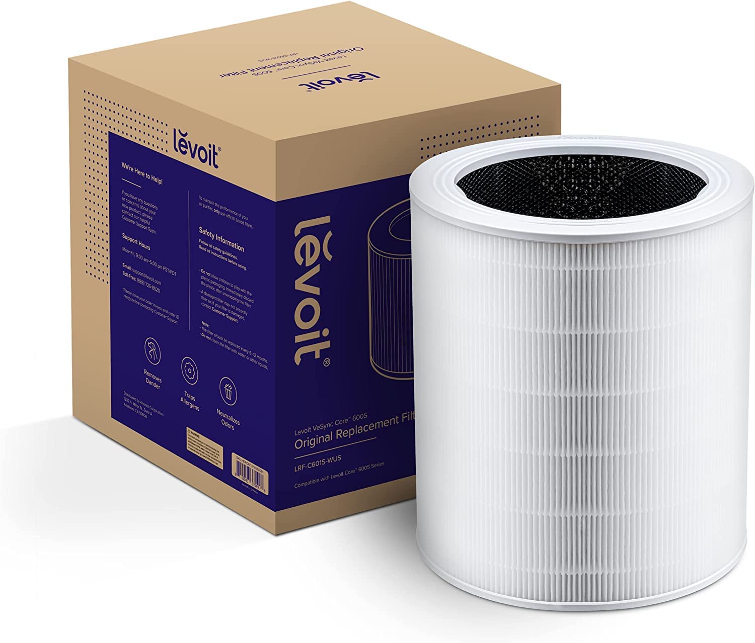 Foto 7 pulgar | Filtro De Repuesto Para Purificador De Aire Levoit Core 600s-p, Paquete De 1 - Venta Internacional.