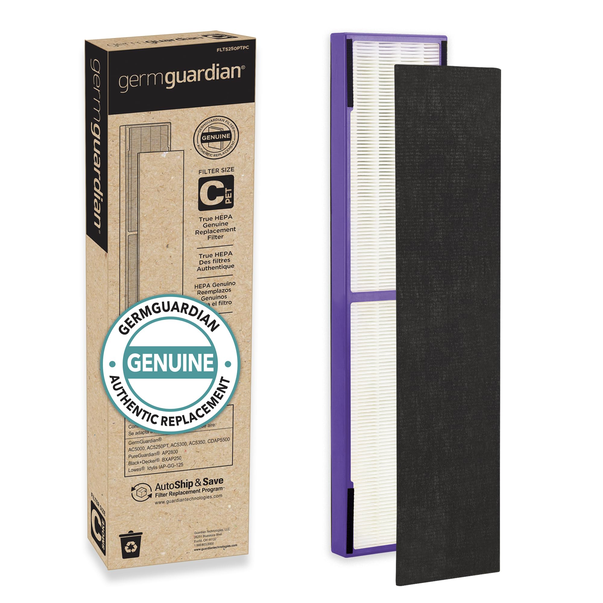 Foto 2 pulgar | Filtro De Repuesto Para Purificador De Aire Germguardian Flt5250pt C - Venta Internacional.