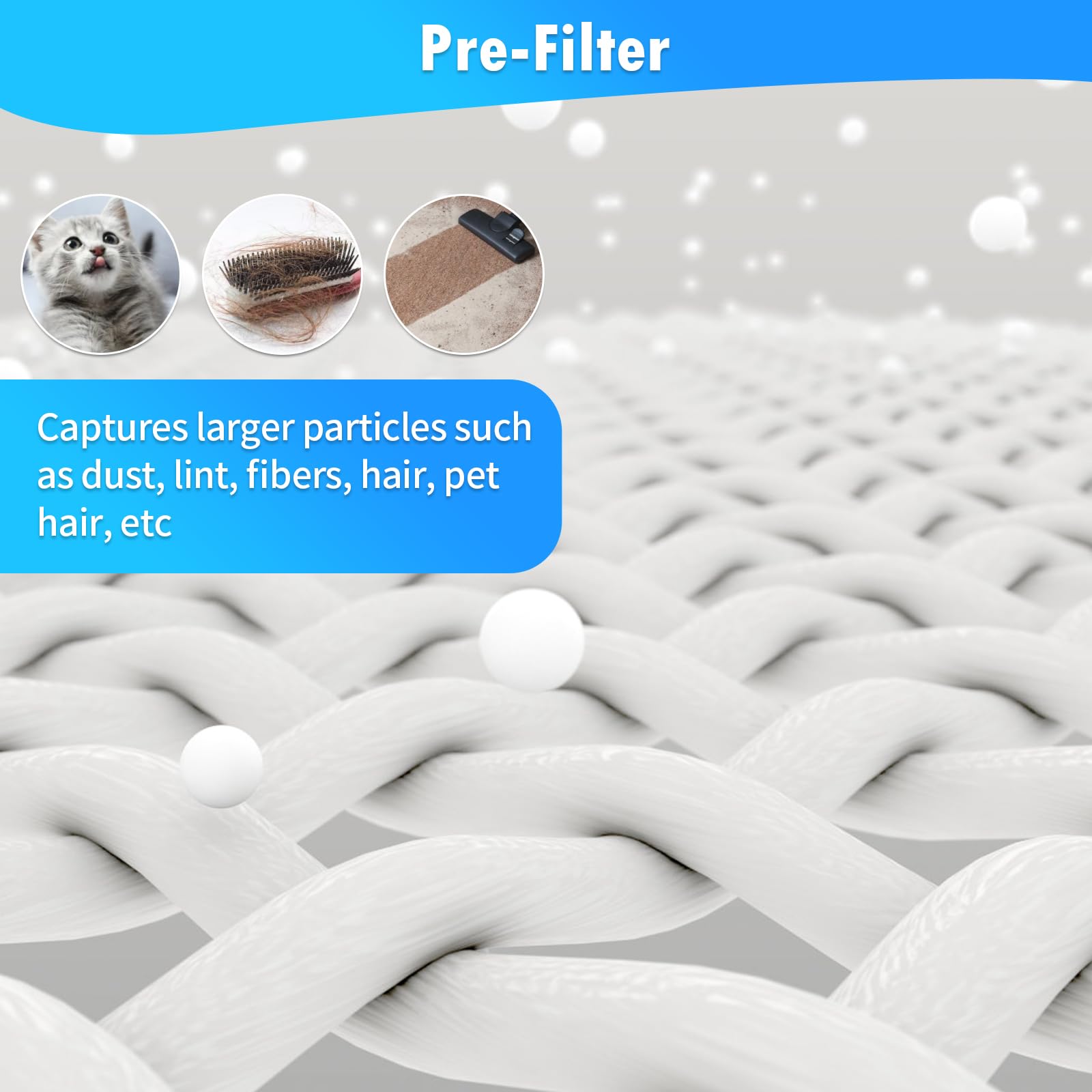Foto 7 pulgar | Filtro Purificador De Aire Derblue Compatible Con Shark Hp100/hp102 - Venta Internacional.