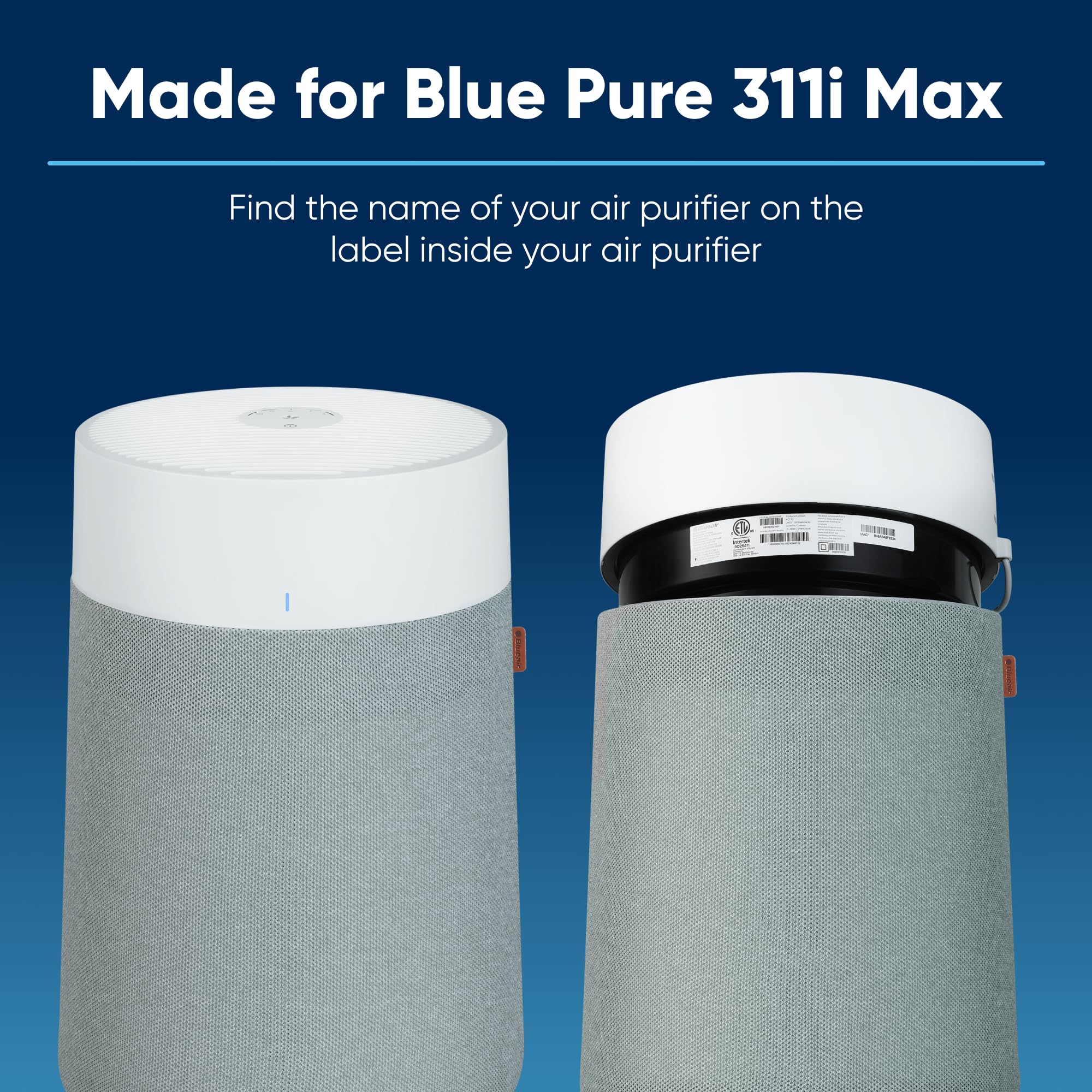 Foto 3 pulgar | Filtro De Repuesto Blueair Blue Pure 311i Max Smokeblock - Venta Internacional.