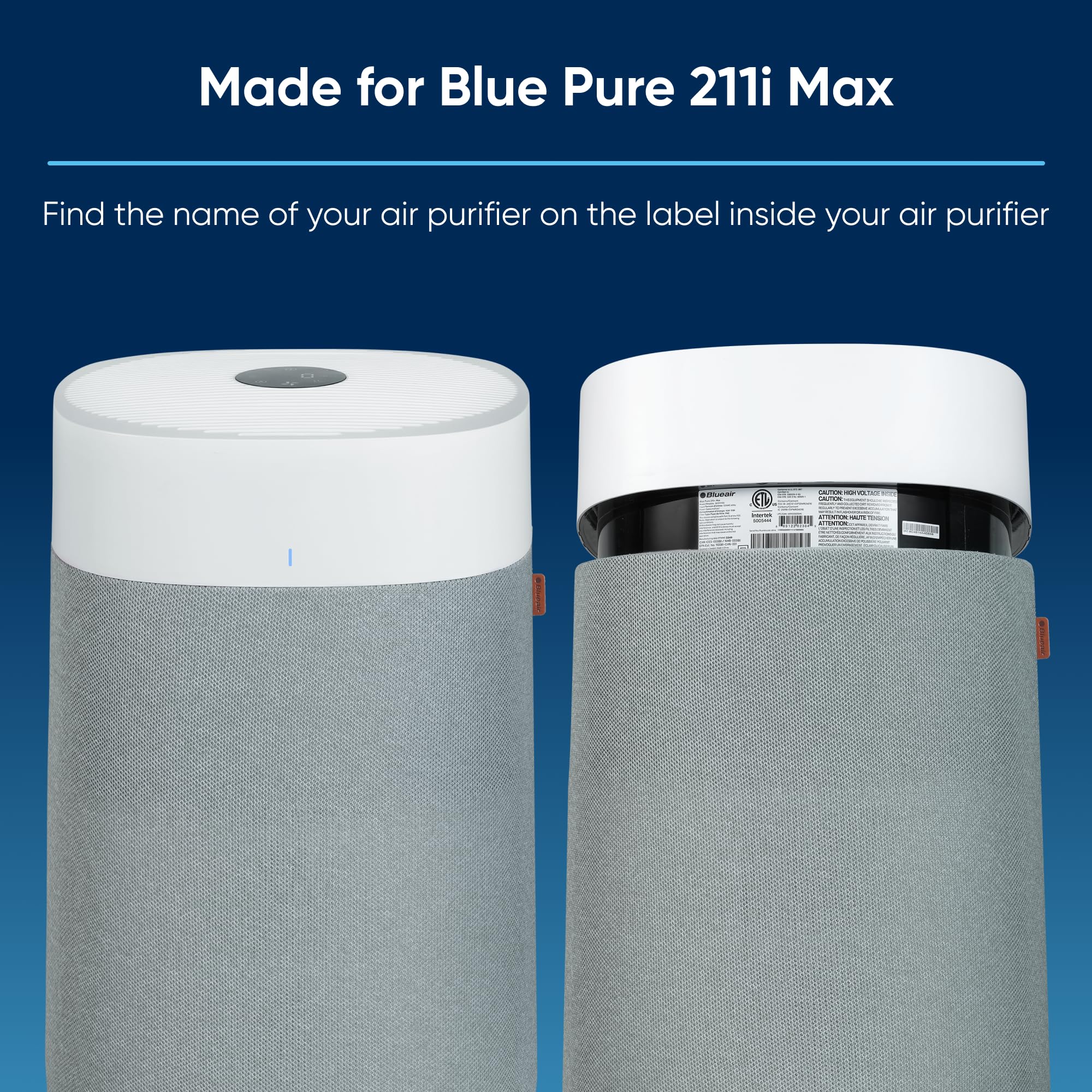 Foto 3 pulgar | Filtro De Repuesto Blueair Blue Pure 211i Max Series - Venta Internacional.