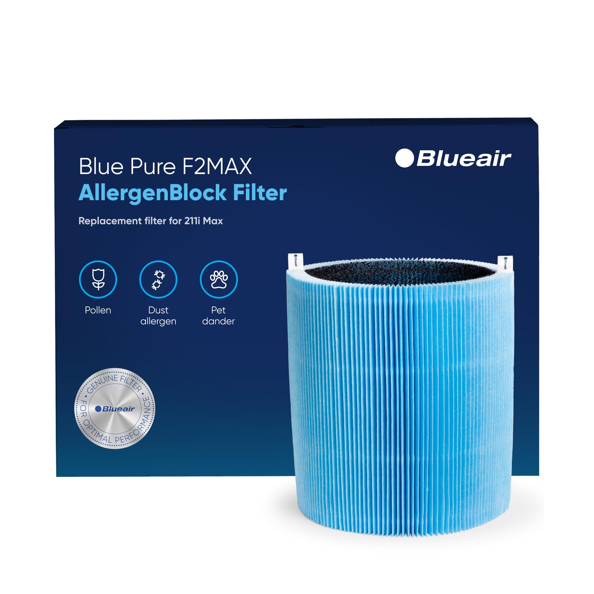 Foto 2 pulgar | Filtro Purificador De Aire Blueair Blue Pure 211i Max Allergenblock - Venta Internacional.