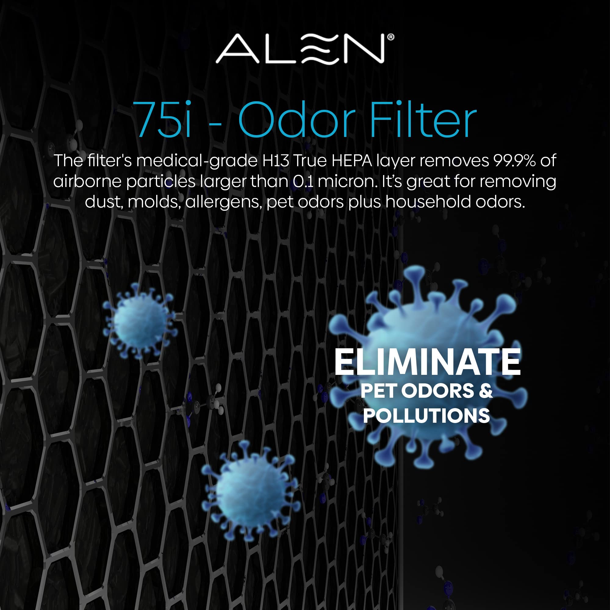 Foto 8 pulgar | Filtro De Aire Alen B7-odor True Hepa Para Breathesmart 75i (1) - Venta Internacional.