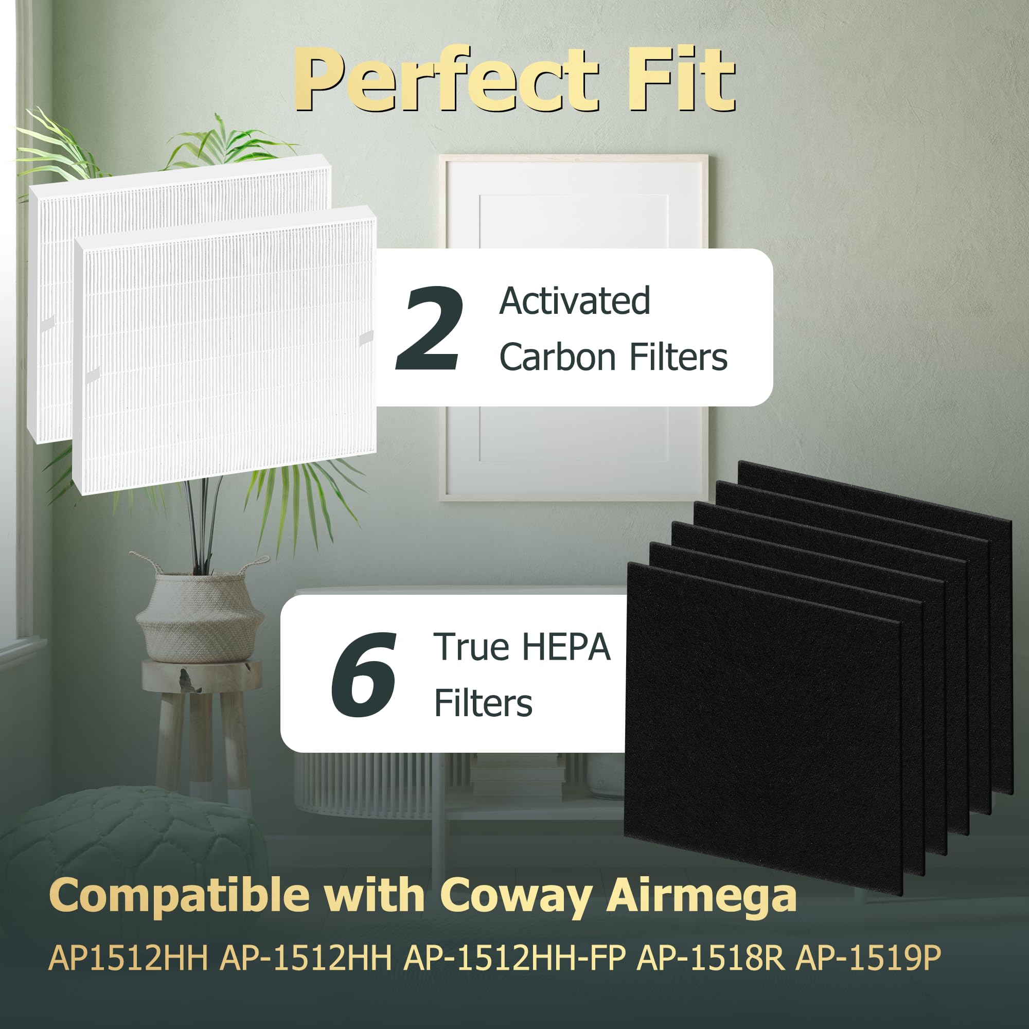 Foto 7 pulgar | Filtro De Repuesto Para La Serie Coway Airmega 200m Ap-1512hh - Venta Internacional.