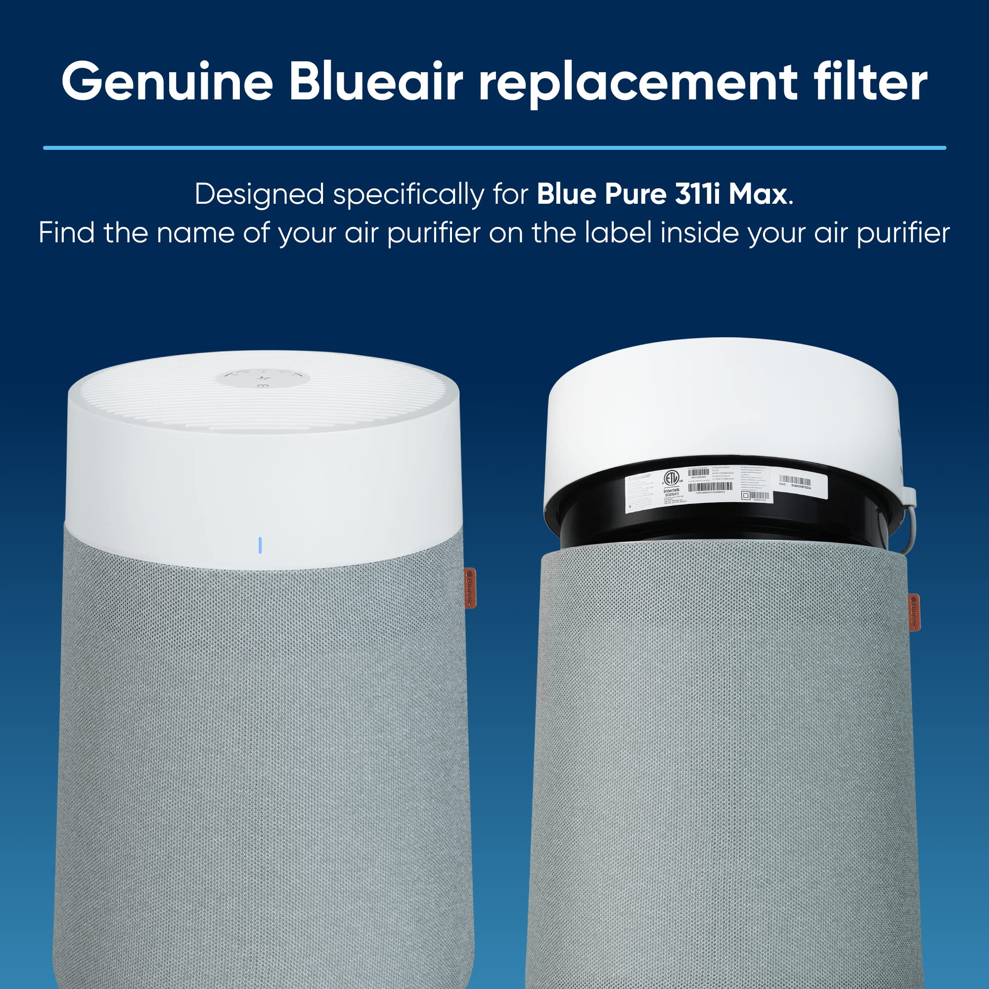 Foto 3 pulgar | Filtro De Repuesto Blueair Blue Pure 311i Max Air Purifier - Venta Internacional.