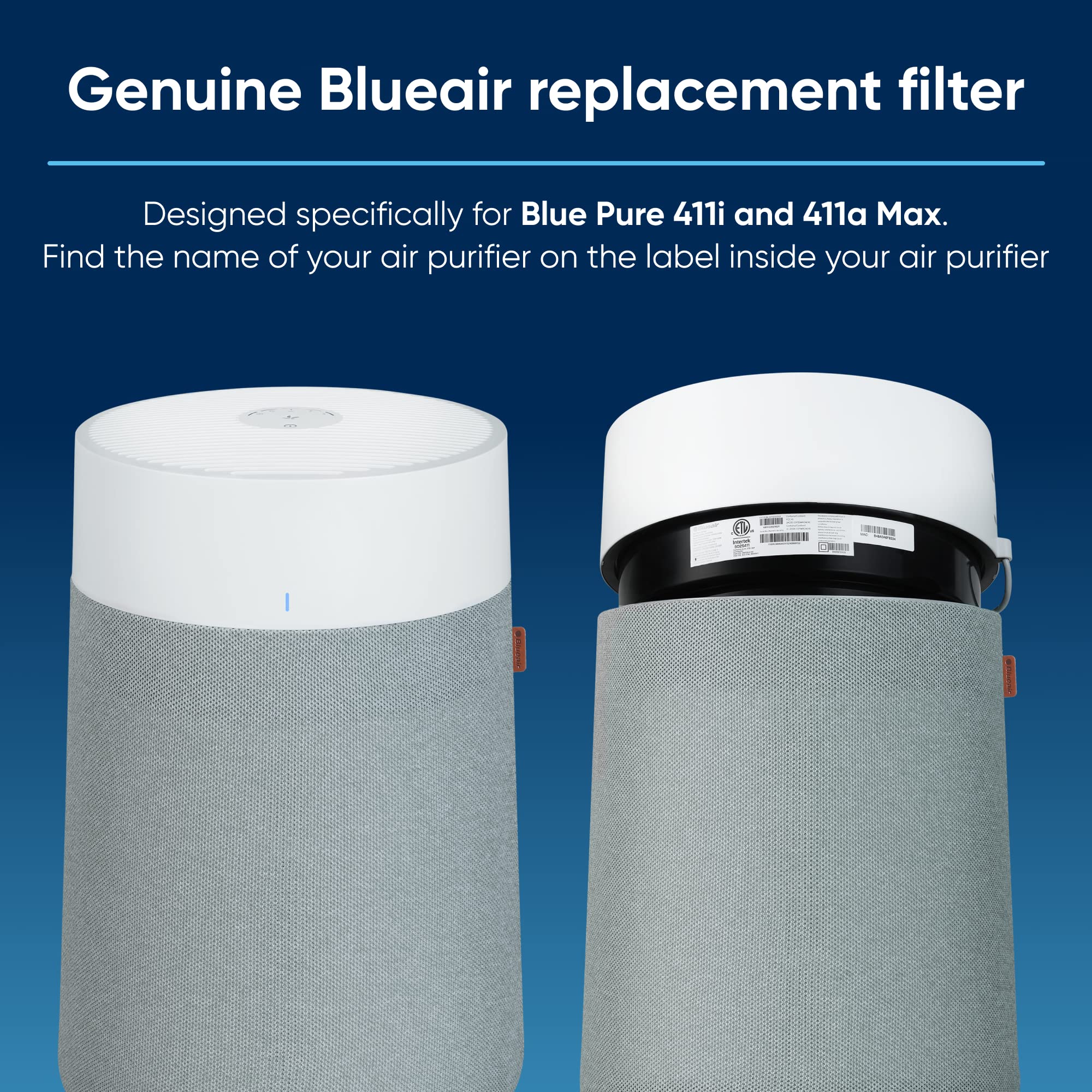 Foto 3 pulgar | Filtro De Repuesto Blueair Blue Pure F4max Para 411i Max - Venta Internacional.
