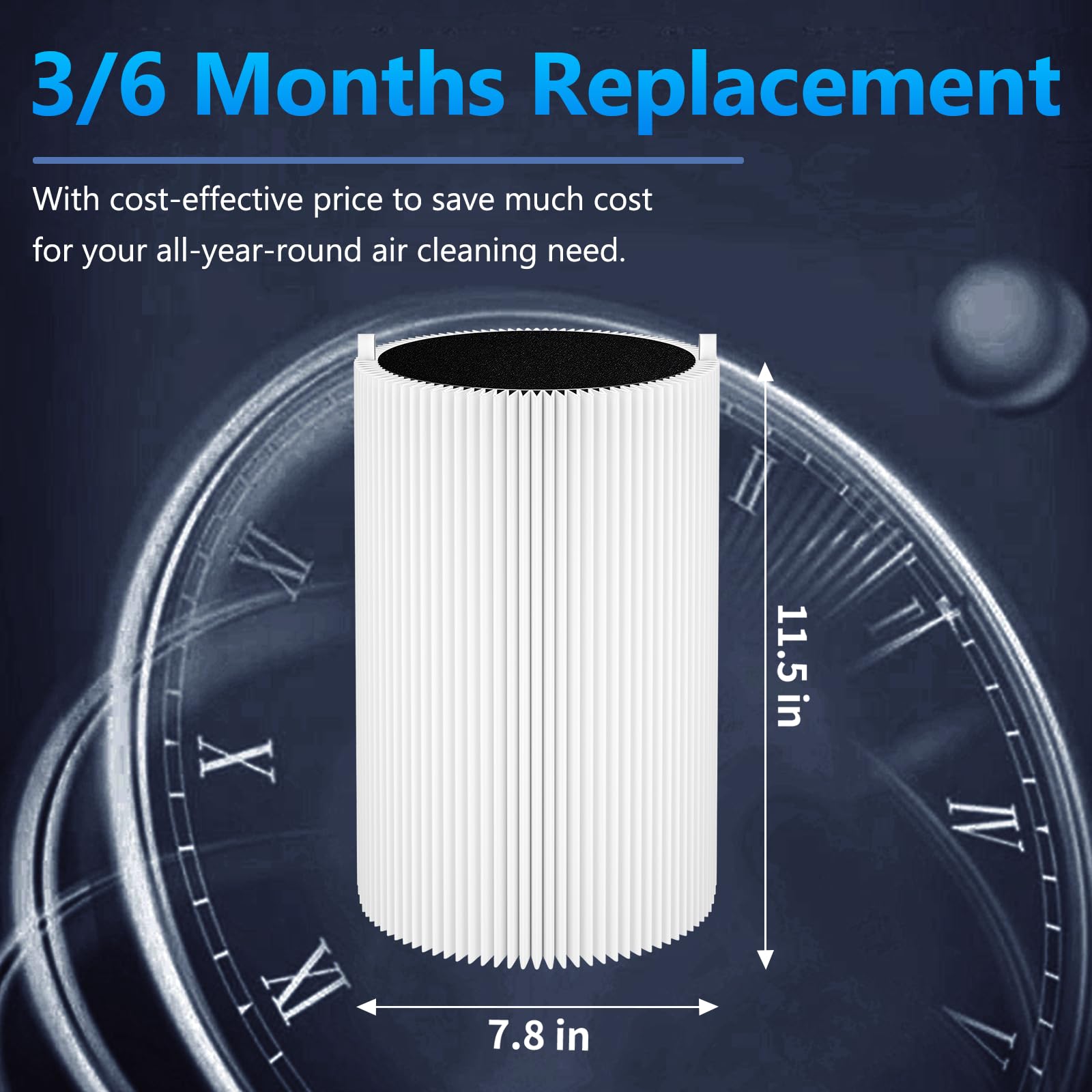 Foto 5 pulgar | Filtro Purificador De Aire De Repuesto Funmit Blue Pure 411 X3 - Venta Internacional.