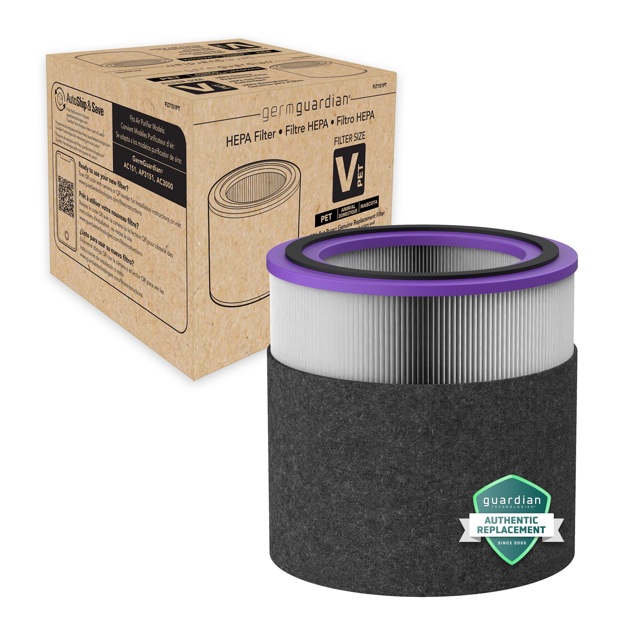 Foto 2 pulgar | Purificador De Aire Germguardian Flt151pt Filter V Para Ac3000w Negro - Venta Internacional.