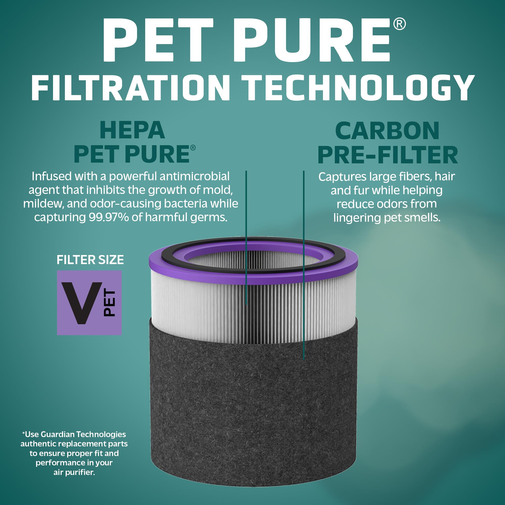 Foto 5 pulgar | Purificador De Aire Germguardian Flt151pt Filter V Para Ac3000w Negro - Venta Internacional.