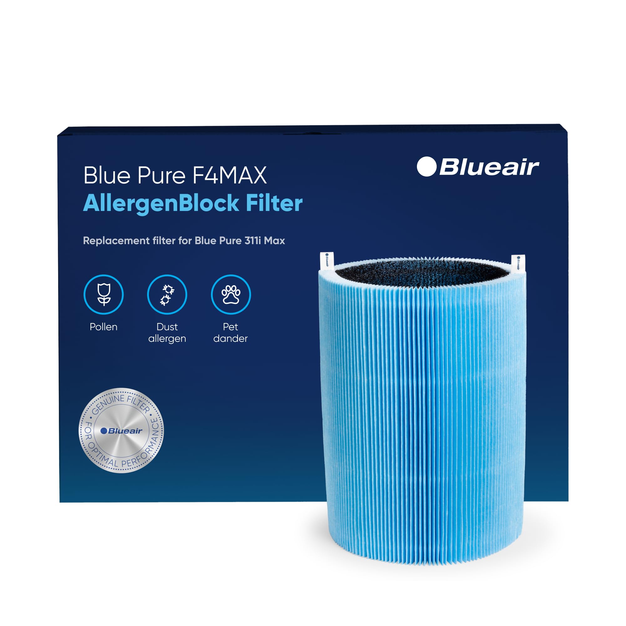 Foto 2 pulgar | Filtro Purificador De Aire Blueair Blue Pure 411 Max Series - Venta Internacional.