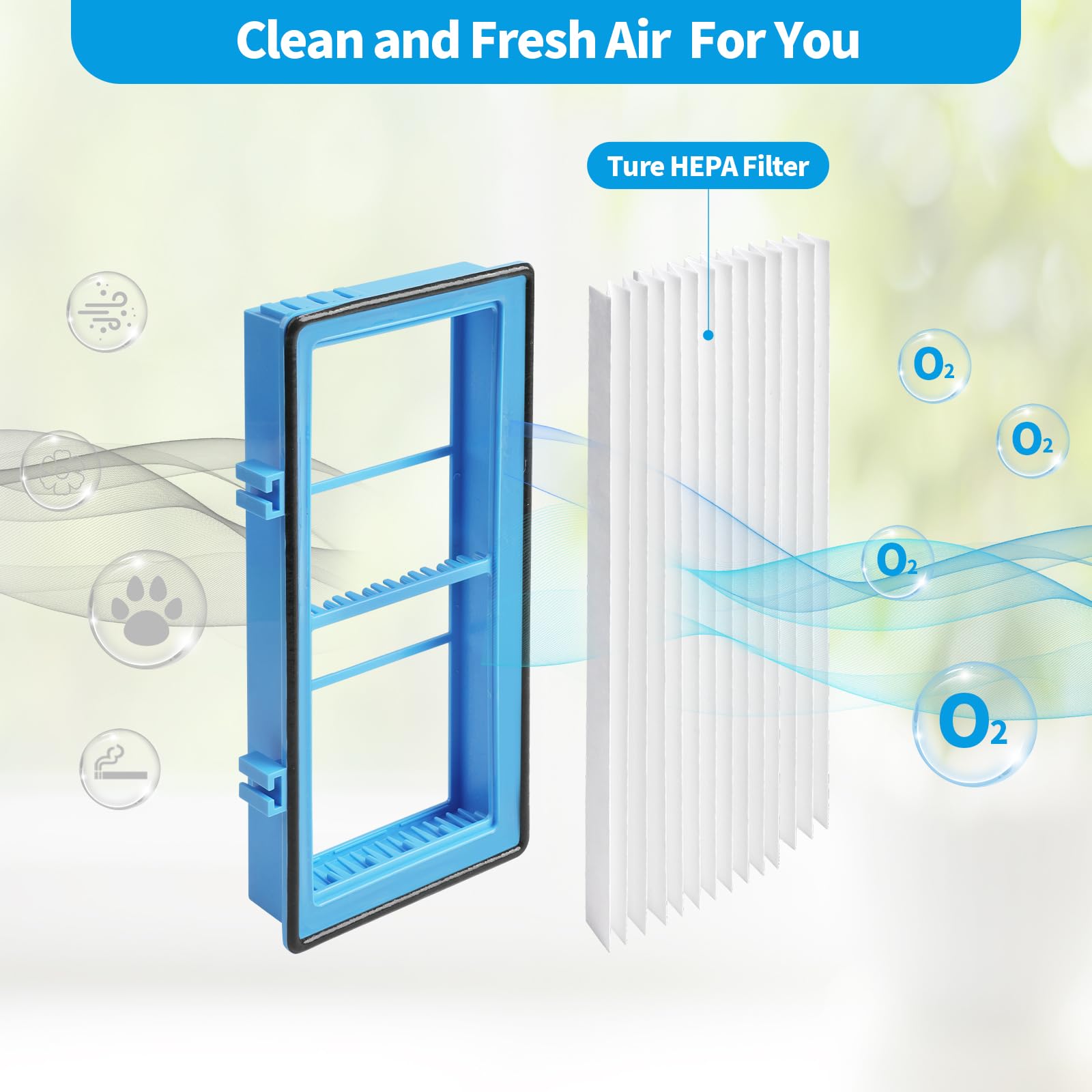 Foto 4 pulgar | Filtros Hepa de Repuesto Compatibles con DerBlue Holmes AER1 4 Piezas - Venta Internacional