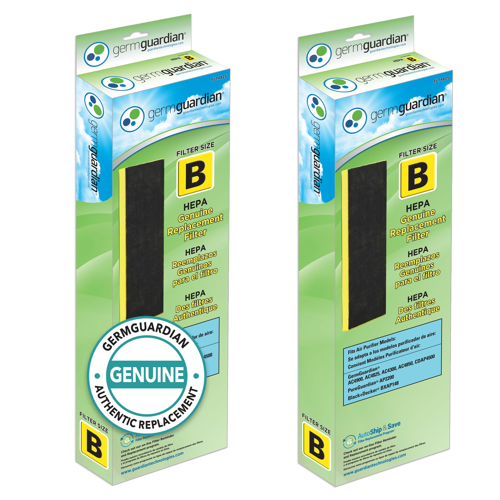 Foto 2 pulgar | Filtro Purificador De Aire Germguardian B Hepa Pure Para Ac4825 - Venta Internacional.