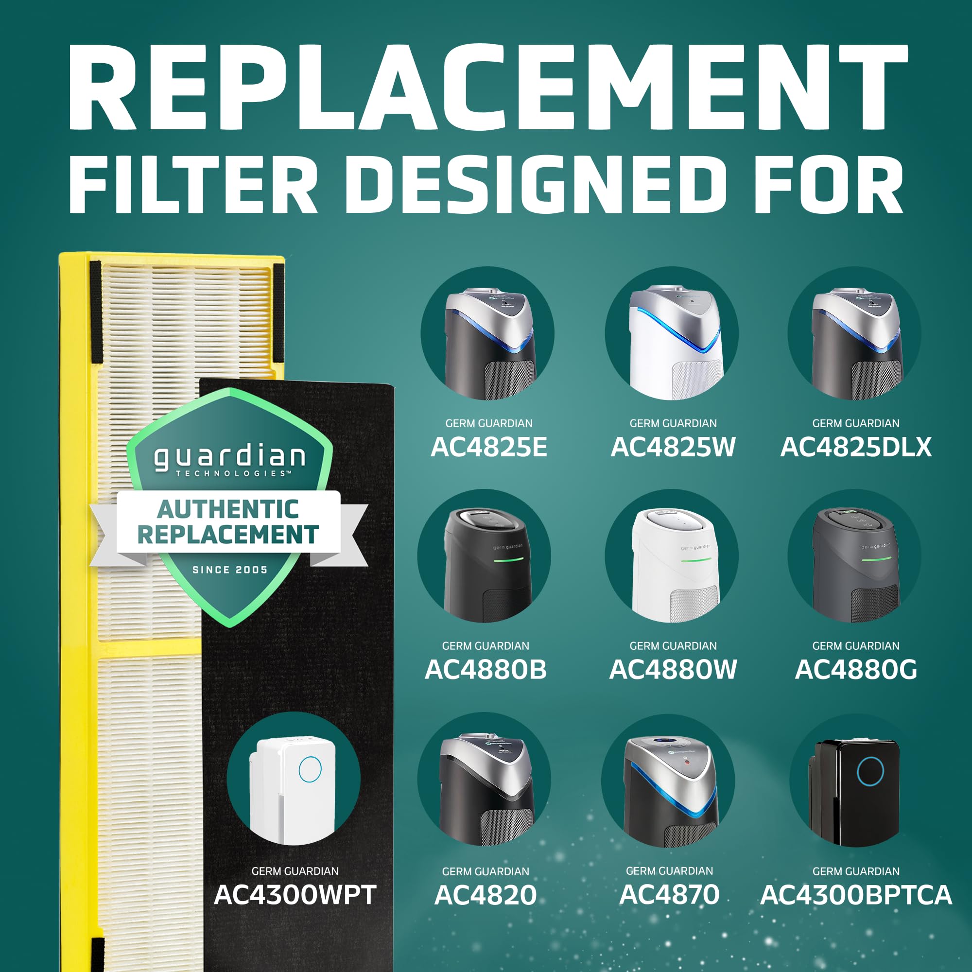 Foto 8 pulgar | Filtro Purificador De Aire Germguardian B Hepa Pure Para Ac4825 - Venta Internacional.