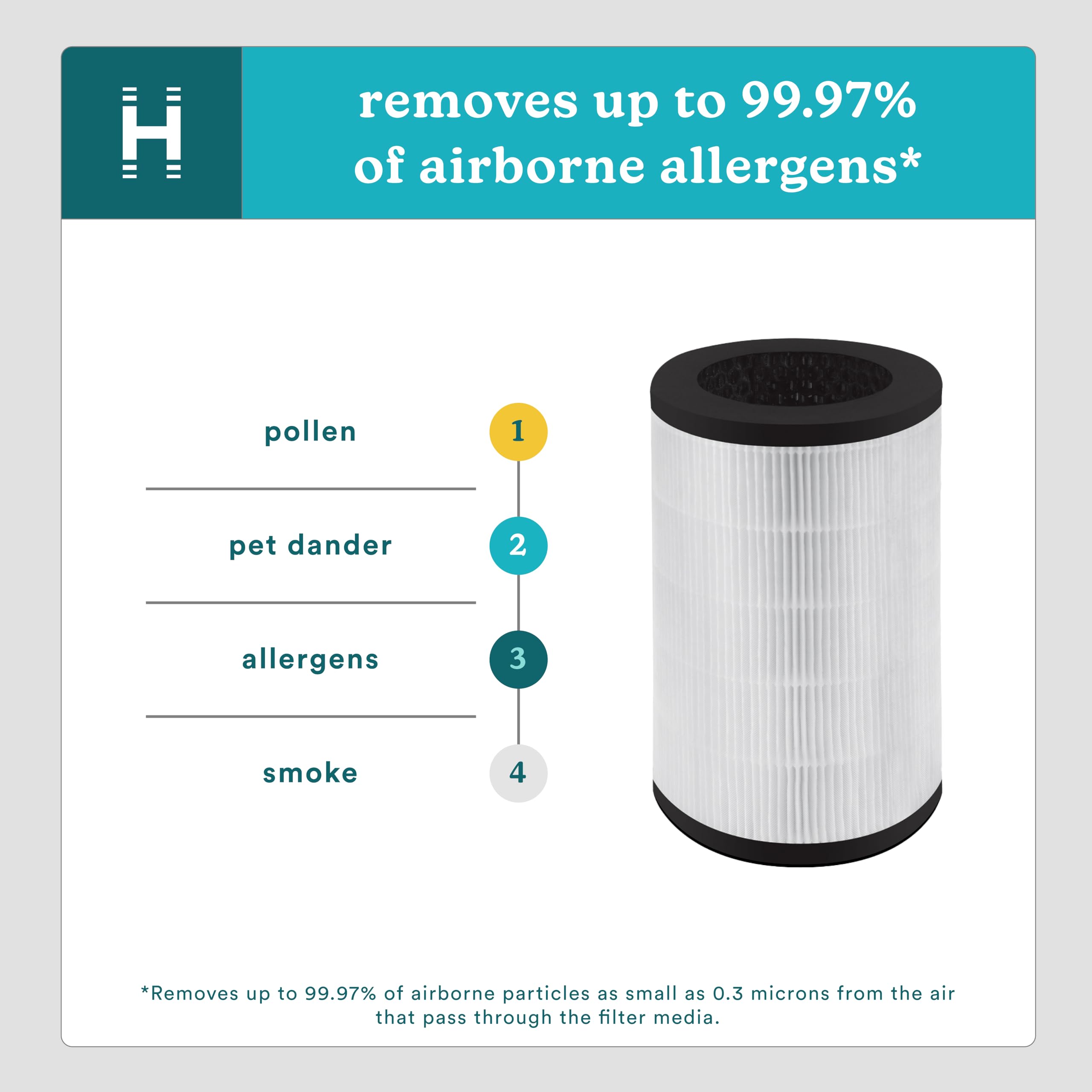 Foto 5 pulgar | Filtro de Repuesto para Purificador de Aire Homedics Totalclean True Hepa - Venta Internacional