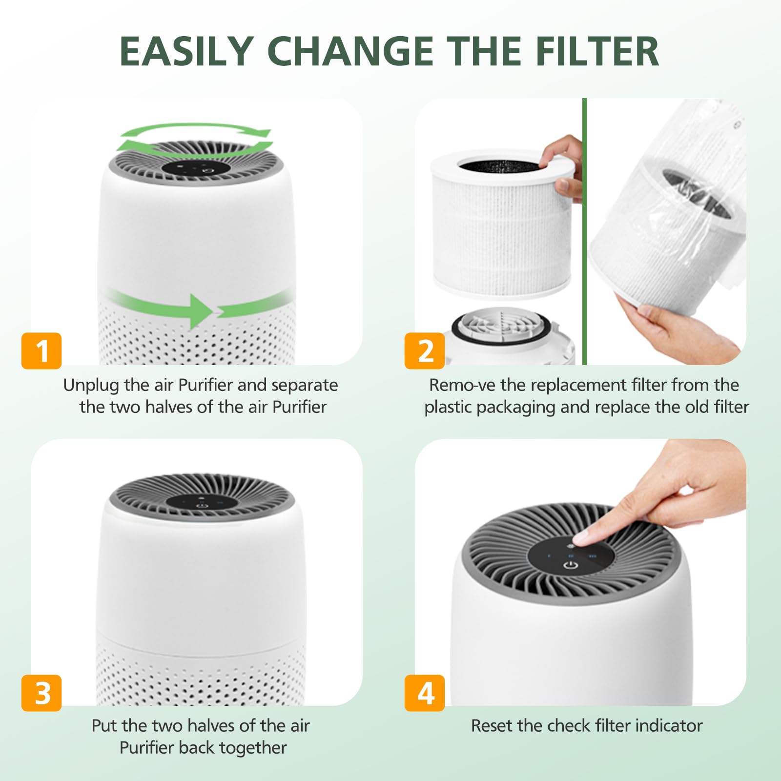 Foto 6 | Filtro De Repuesto Para Purificador De Aire Isinlive Core Mini Para Levoit - Venta Internacional.