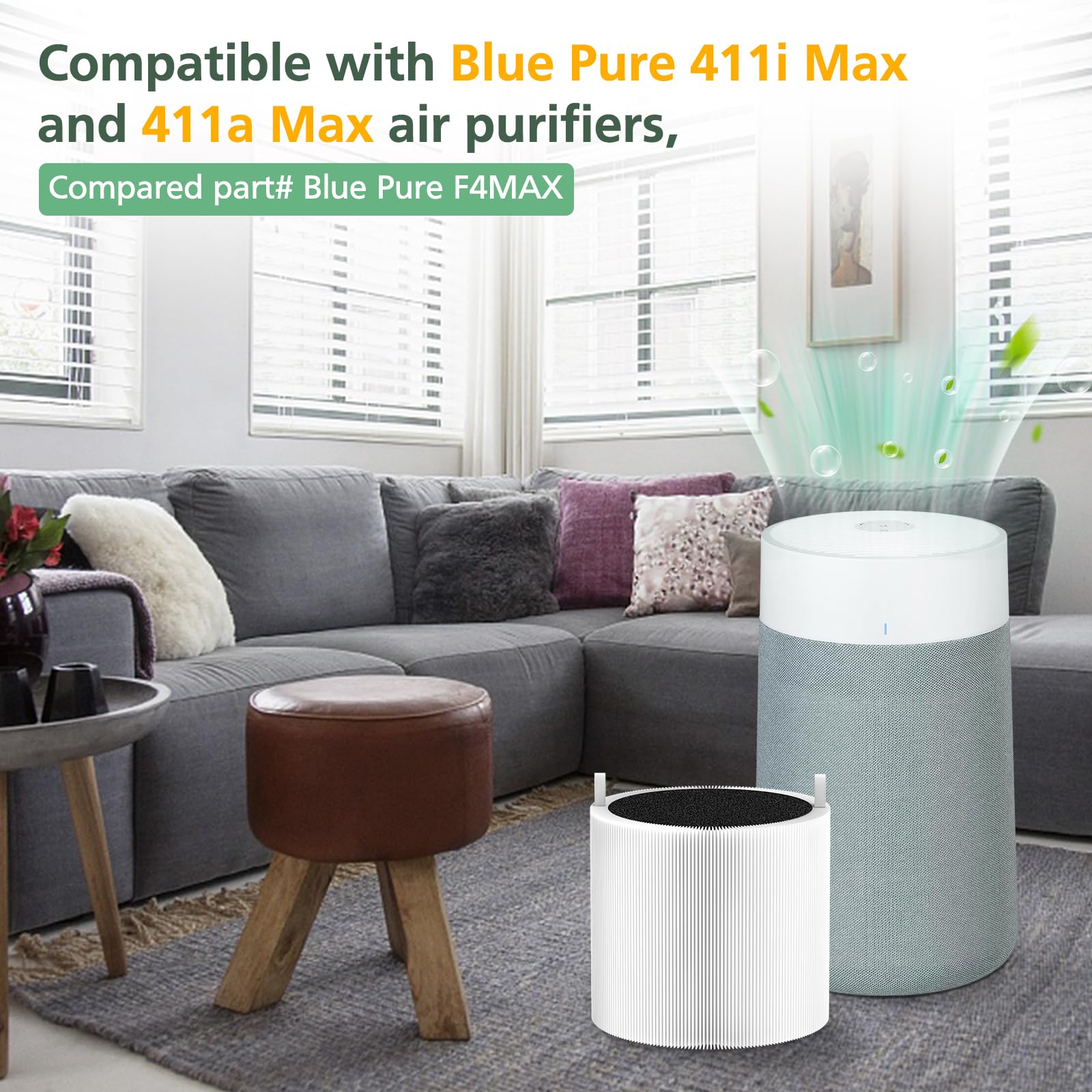 Foto 4 pulgar | Filtro De Repuesto Blueair True Hepa H13 Para Blue Pure 411 - Venta Internacional.