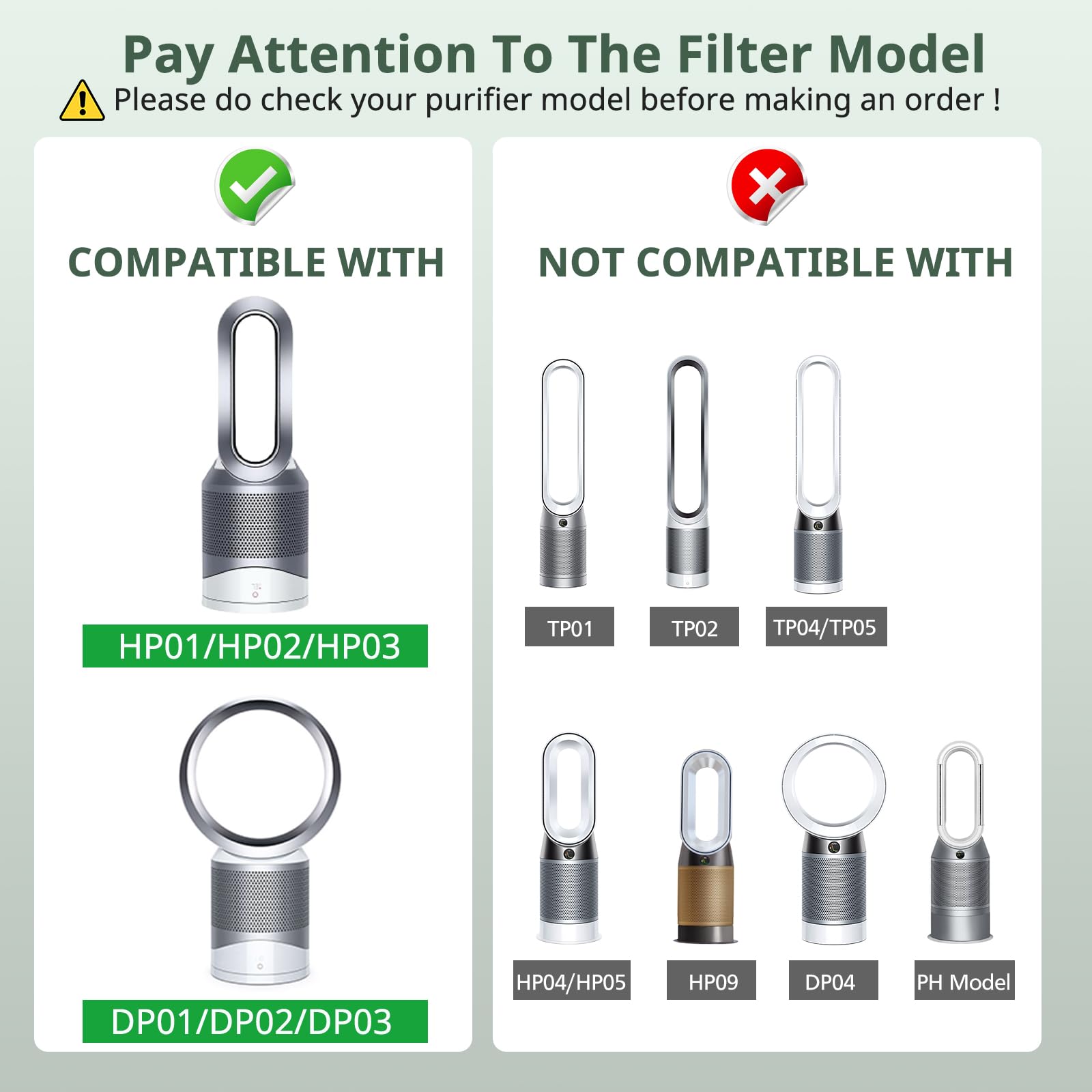 Foto 3 pulgar | El Filtro Hepa Es Compatible Inlive Con El Purificador De Escritorio Dyson - Venta Internacional.