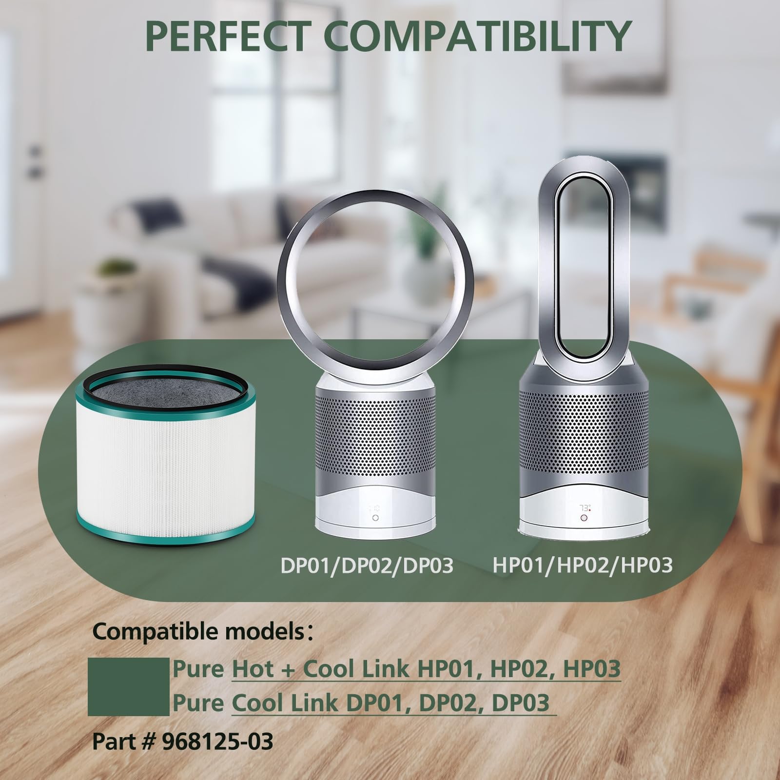 Foto 6 pulgar | El Filtro Hepa Es Compatible Inlive Con El Purificador De Escritorio Dyson - Venta Internacional.
