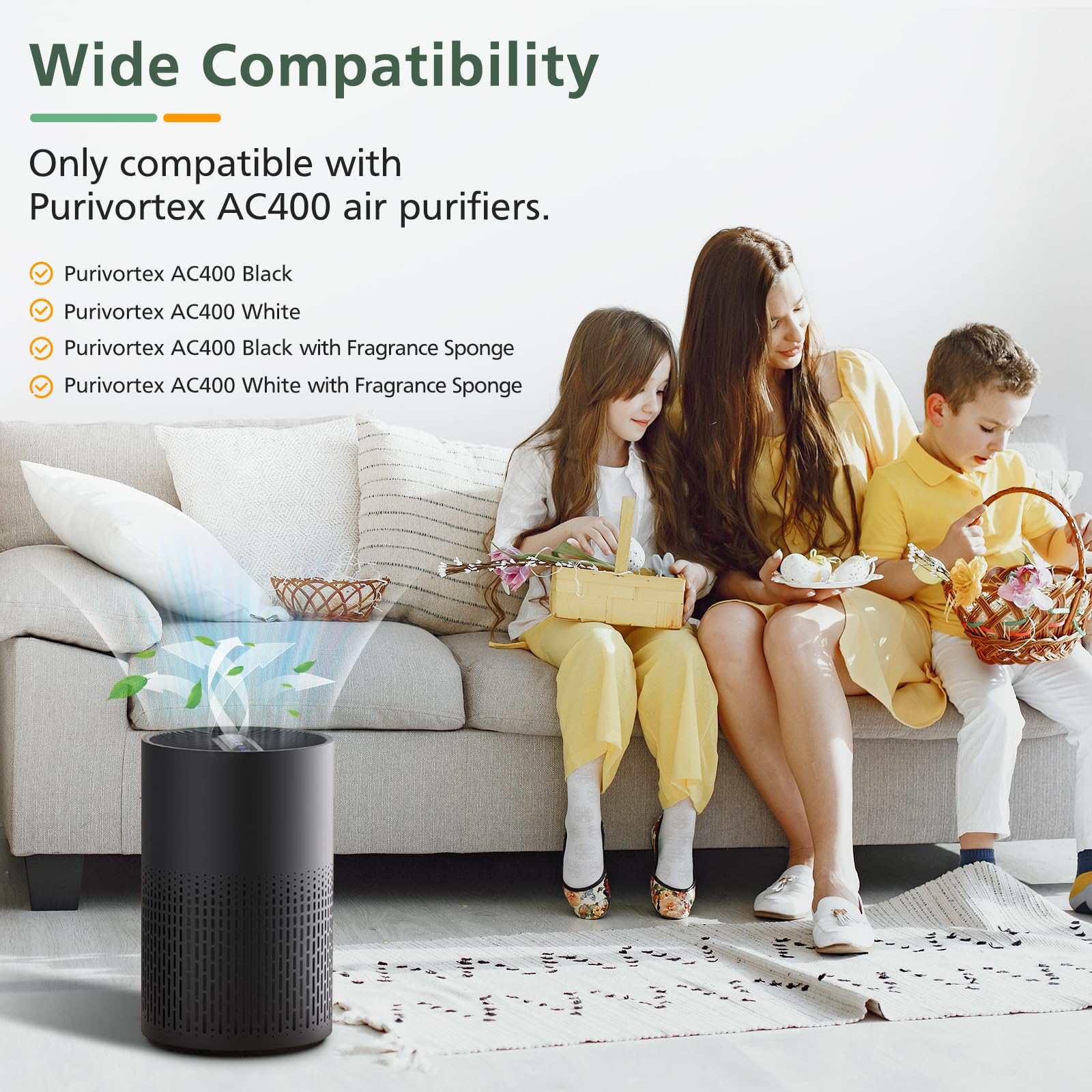 Foto 2 | Filtro De Repuesto Para Purificador De Aire Isinlive Ac400, Paquete X2 - Venta Internacional.