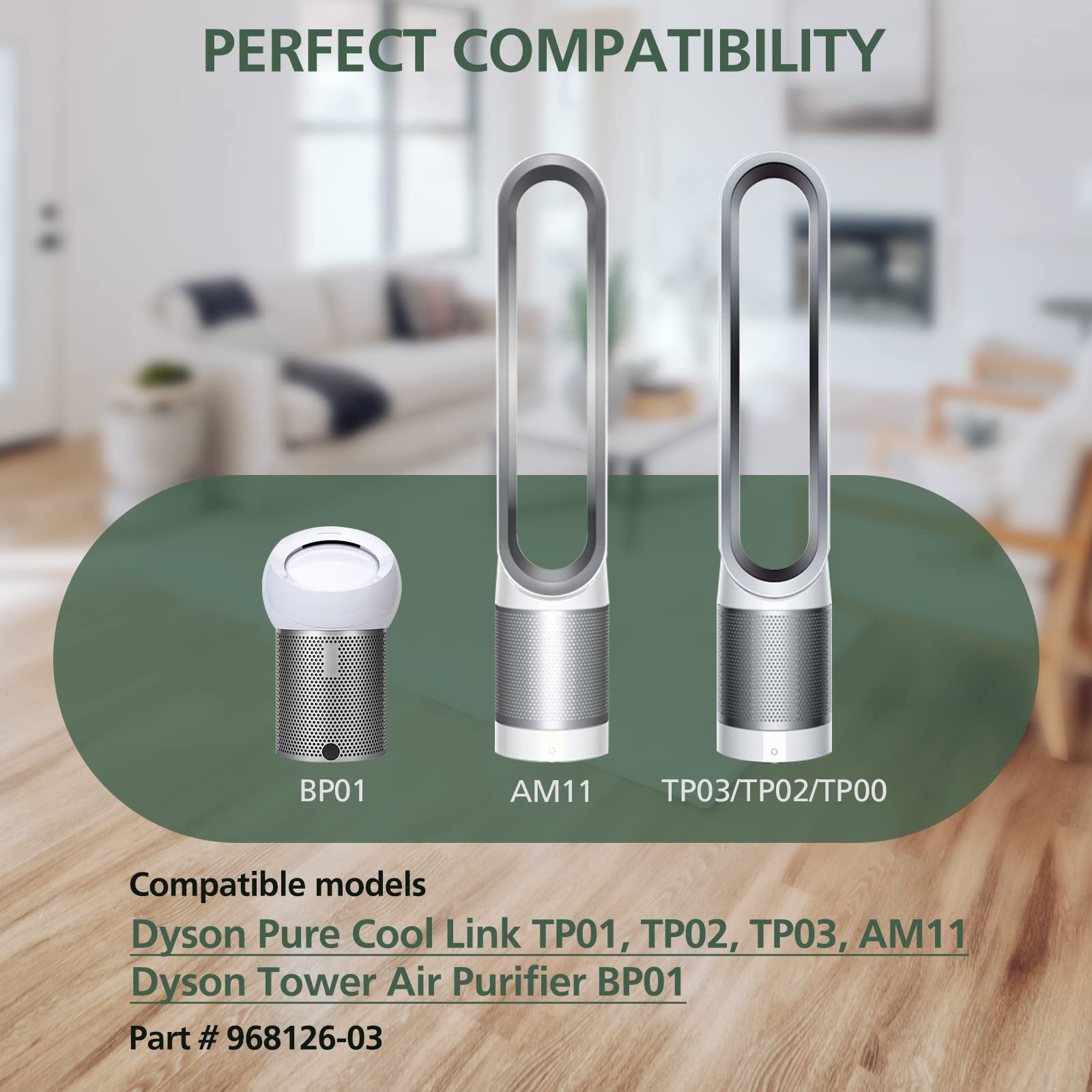 Foto 4 pulgar | El Reemplazo Del Filtro Isinlive Es Compatible Con Dyson Tp01 Tp02 - Venta Internacional.