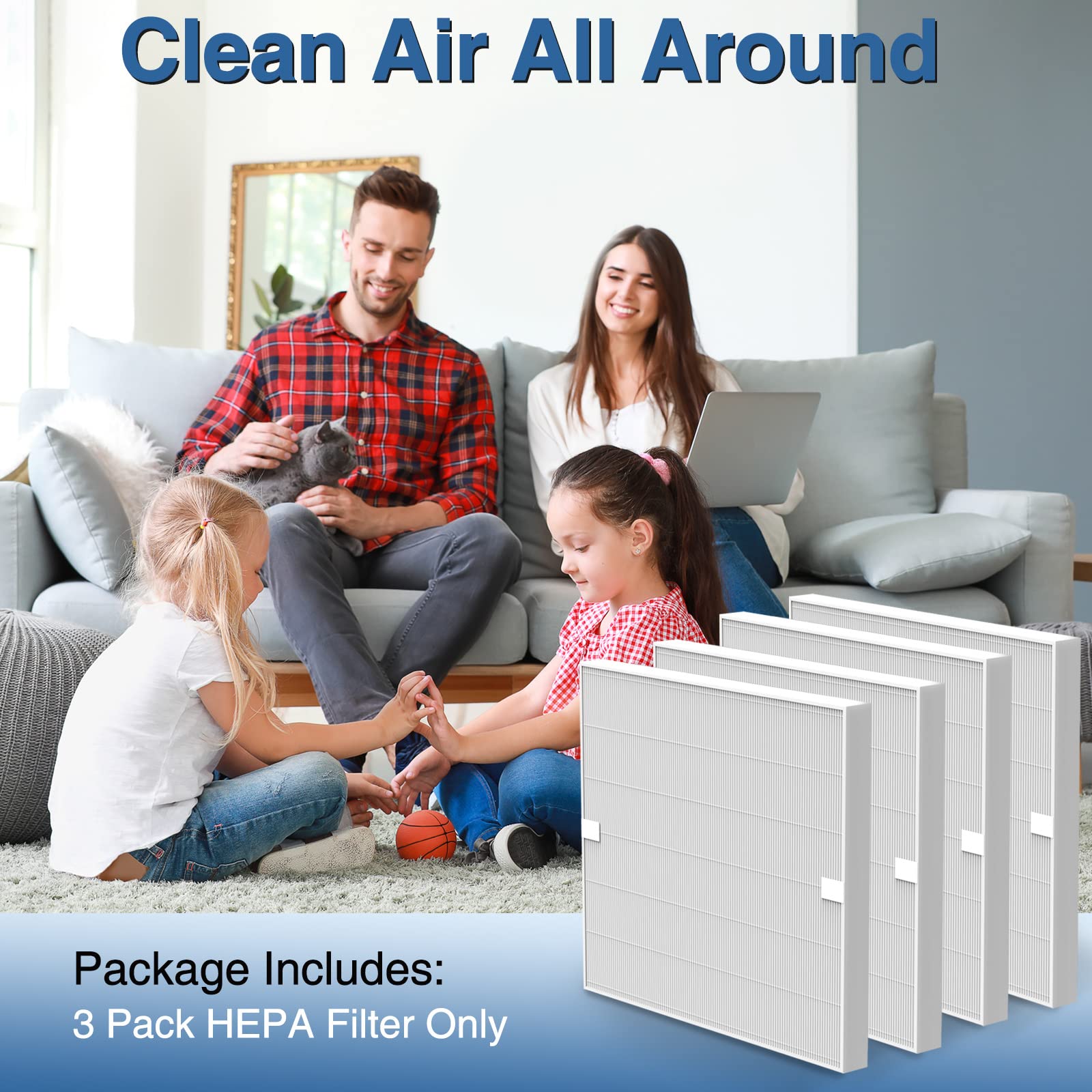 Foto 6 | Filtro De Repuesto Cabiclean Ap-1512hh H13 True Hepa, Paquete De 4 - Venta Internacional.