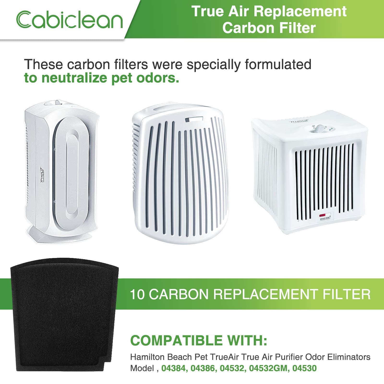 Foto 4 pulgar | Filtros De Carbón De Repuesto Para El Purificador Hamilton Beach Trueair - Venta Internacional.