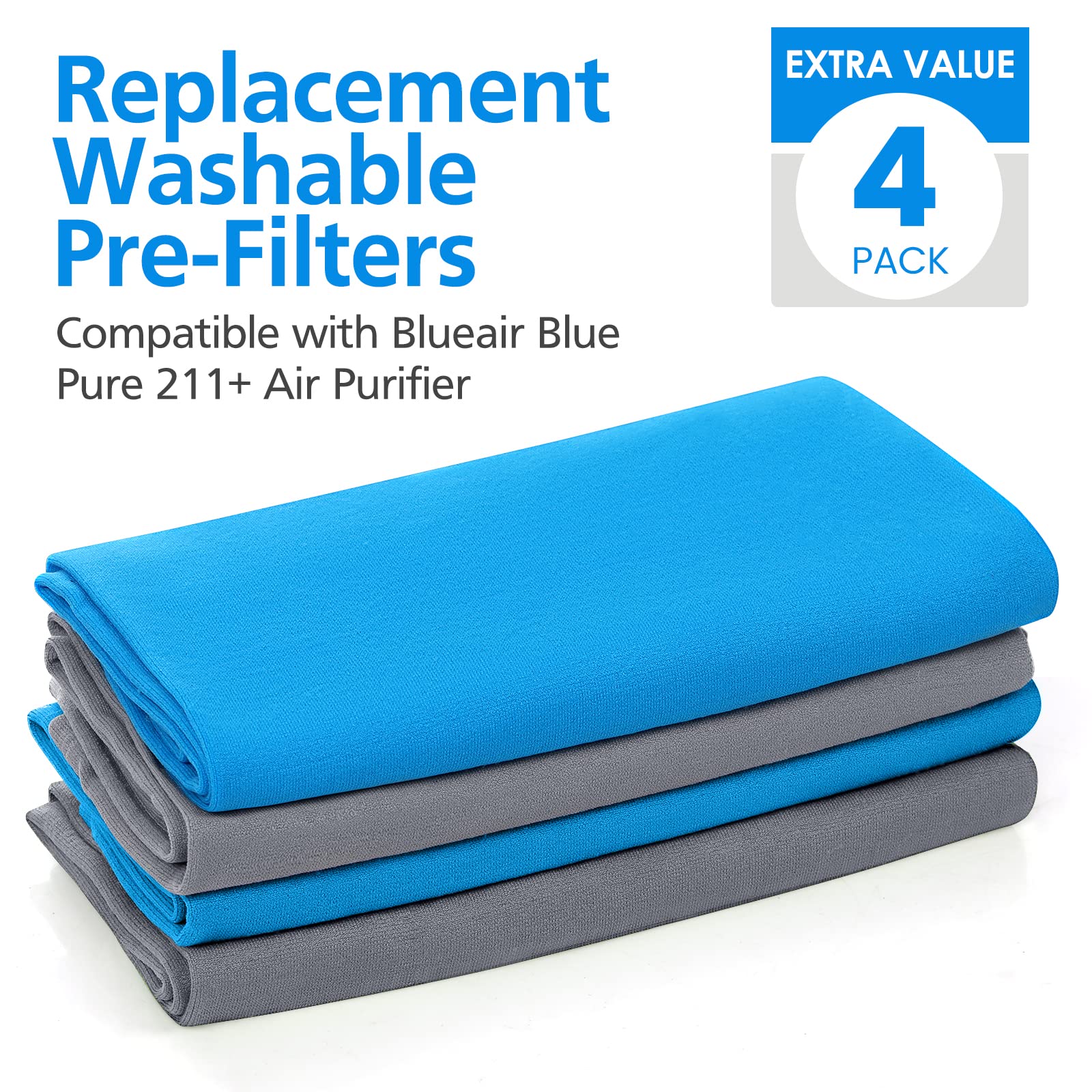 Foto 8 pulgar | Prefiltros Lavables De Repuesto Cabiclean Blueair 211+ - Venta Internacional.