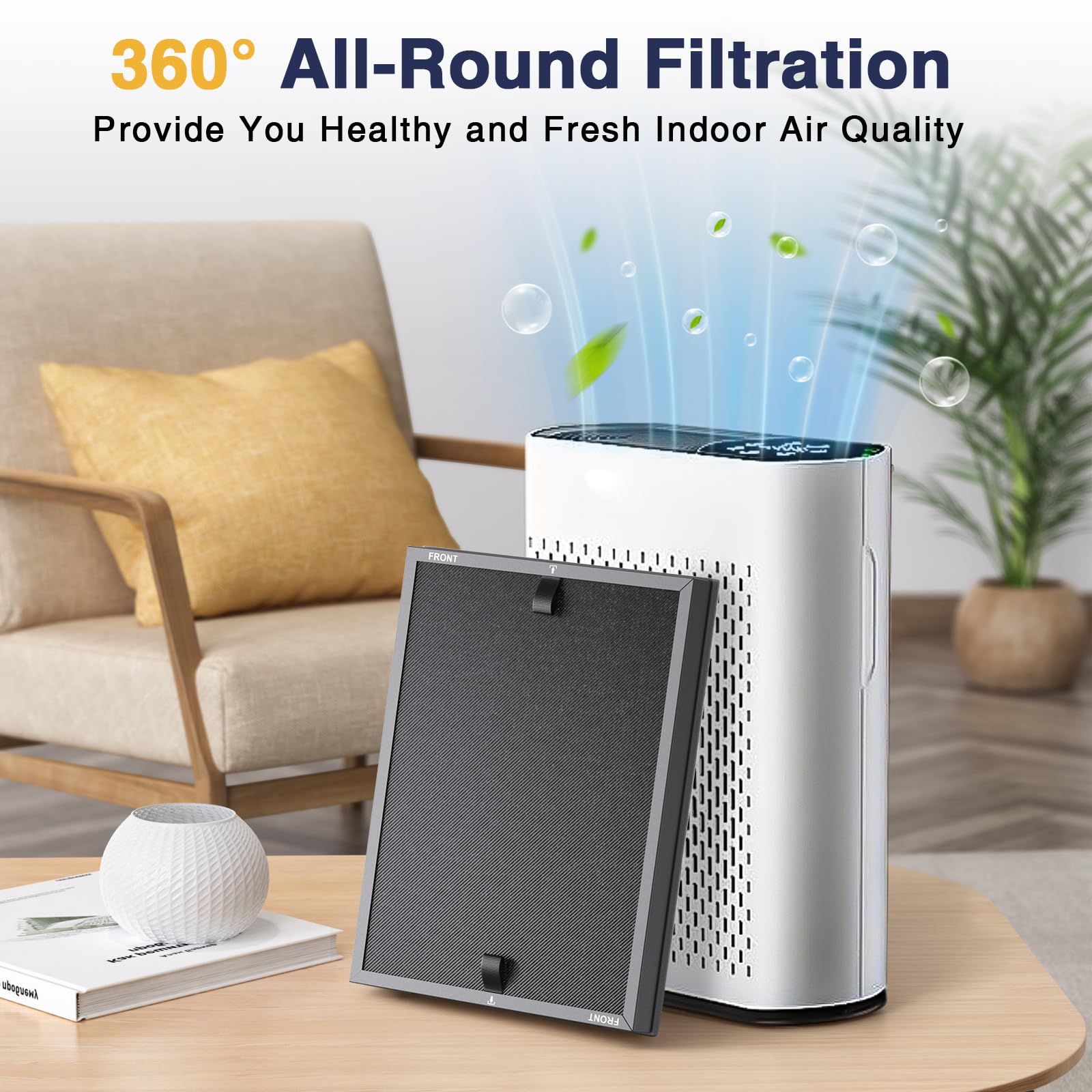 Foto 7 | Filtro Purificador De Aire Cabiclean Hap602 De Repuesto, Paquete De 2 - Venta Internacional.