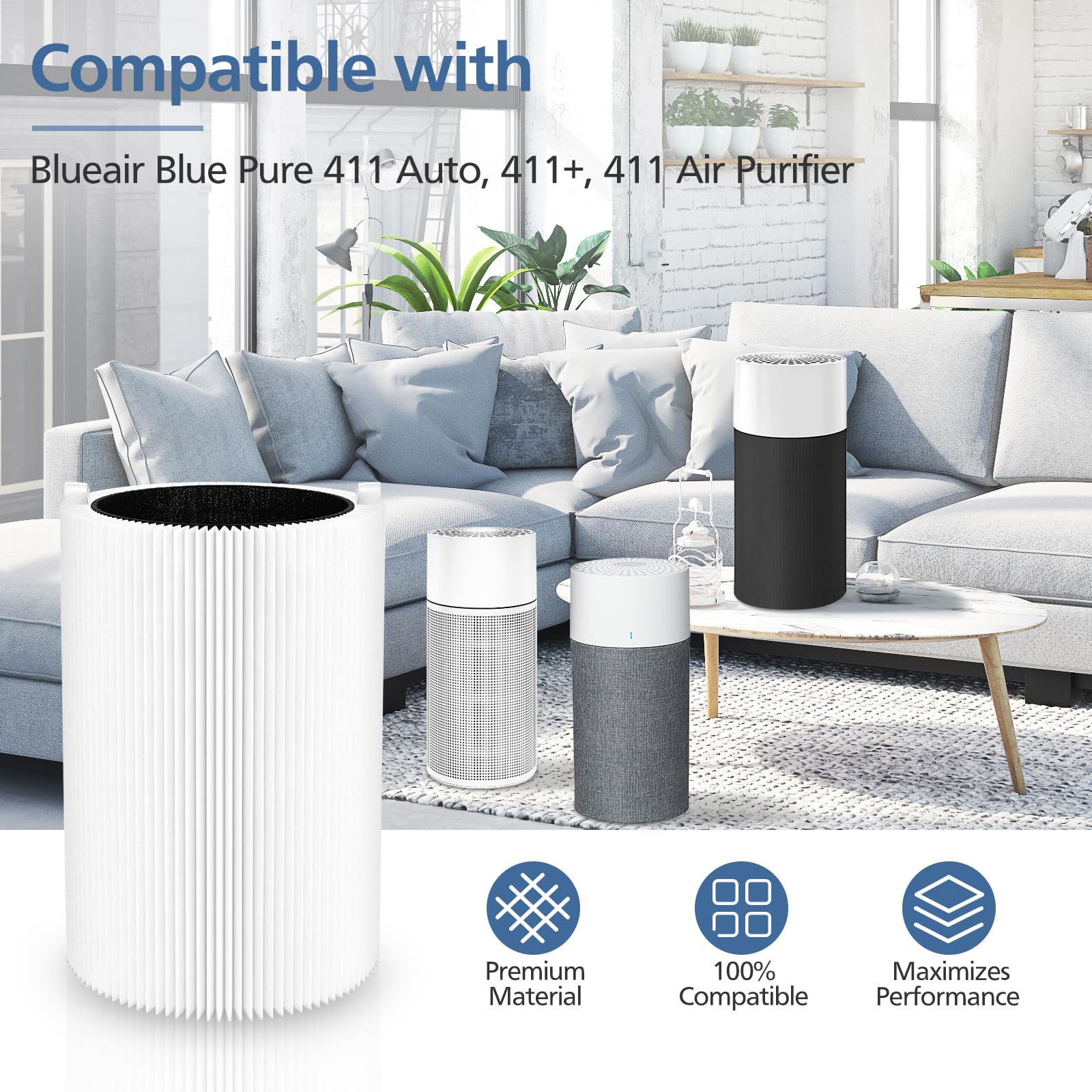 Foto 3 pulgar | Filtros De Repuesto Blue Pure 411 Air Purifier Cabiclean - Venta Internacional.