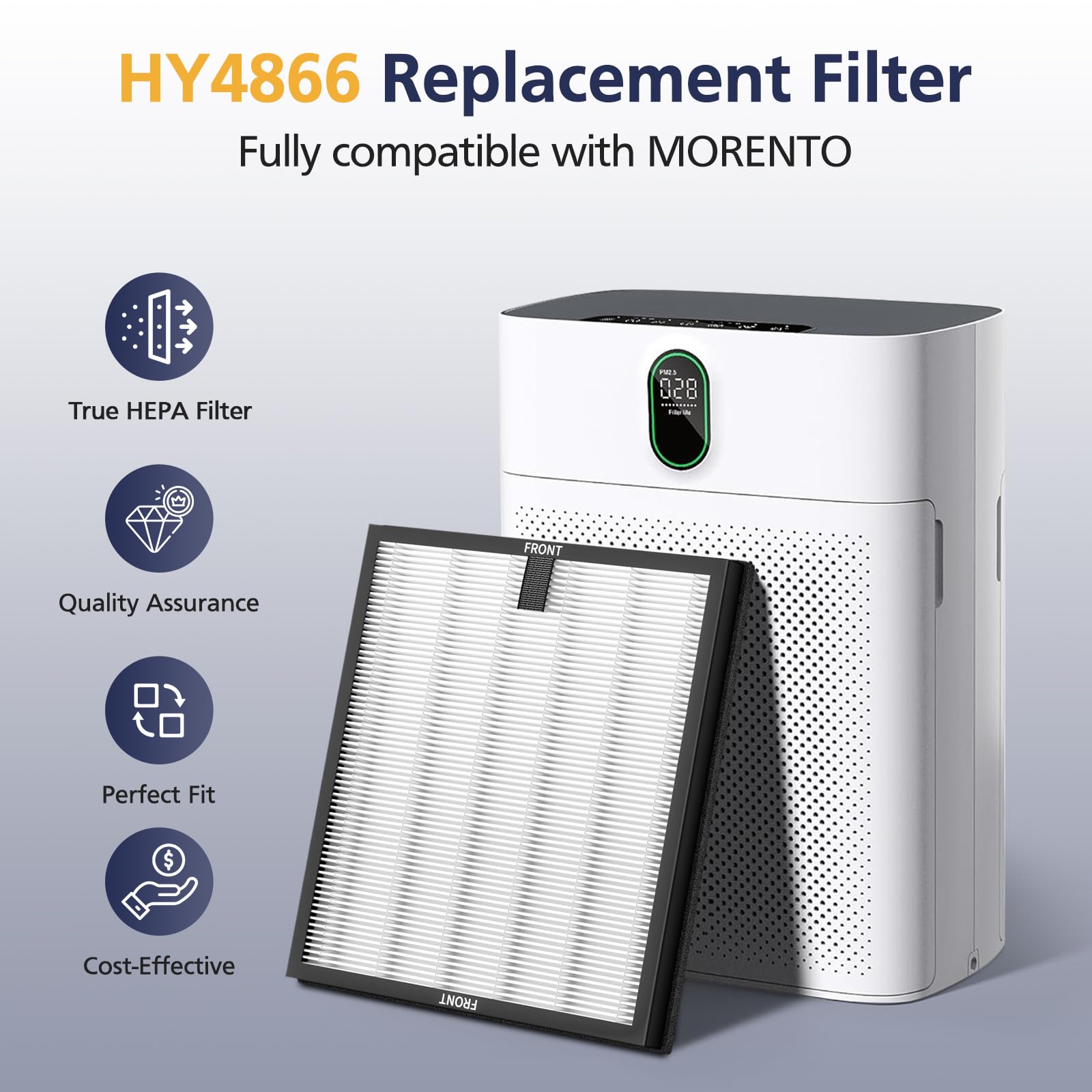 Foto 3 pulgar | Filtros Purificadores De Aire Cabiclean Hy4866 Compatibles Con Morento - Venta Internacional.