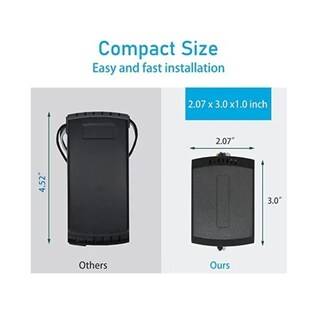 Foto 3 | Kit De Control Remoto Belug Lámpara Ventilador De Techo Compacto Blanco Negro