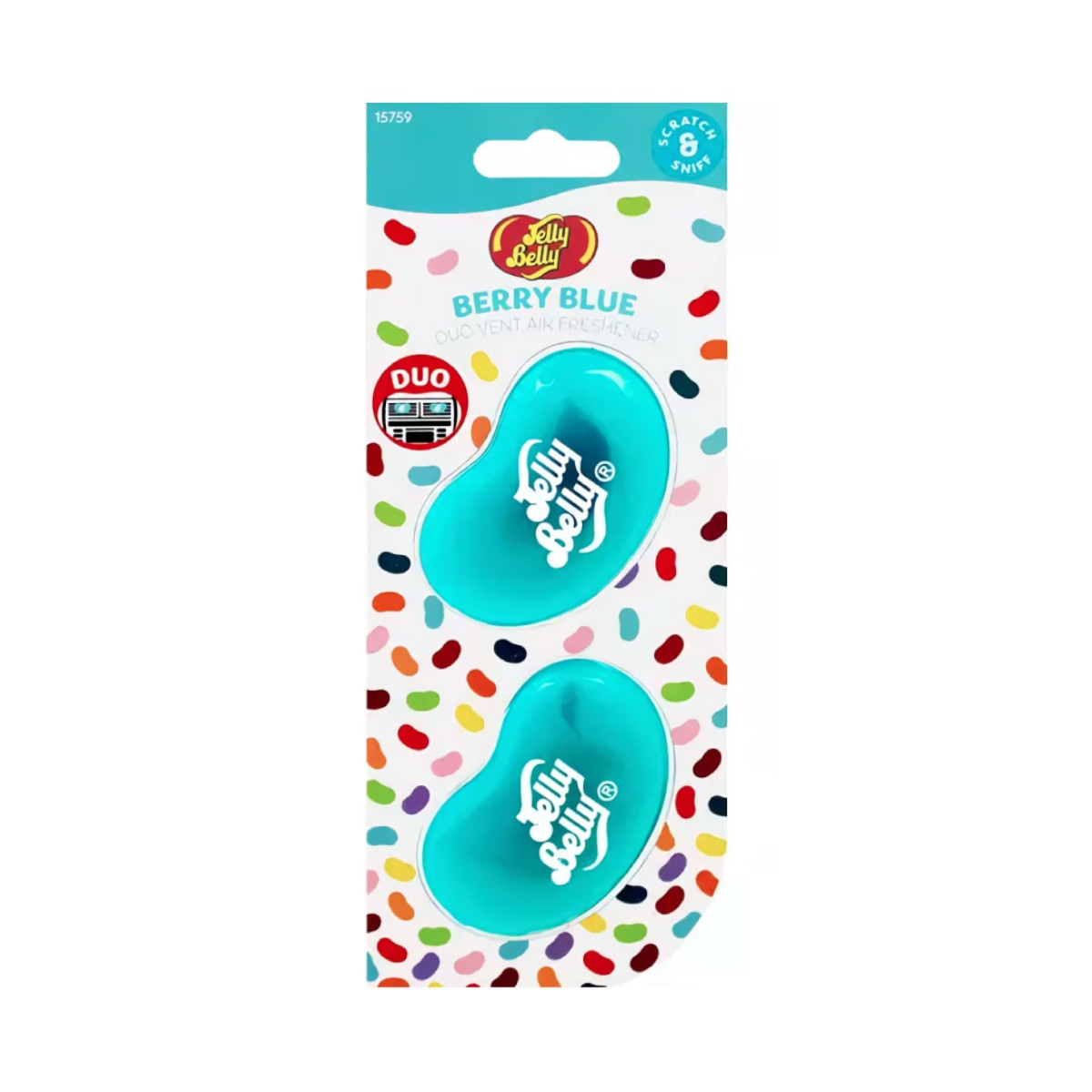 Foto 4 pulgar | Aromatizante para Auto Jelly Belly Mora Azul 2 Piezas