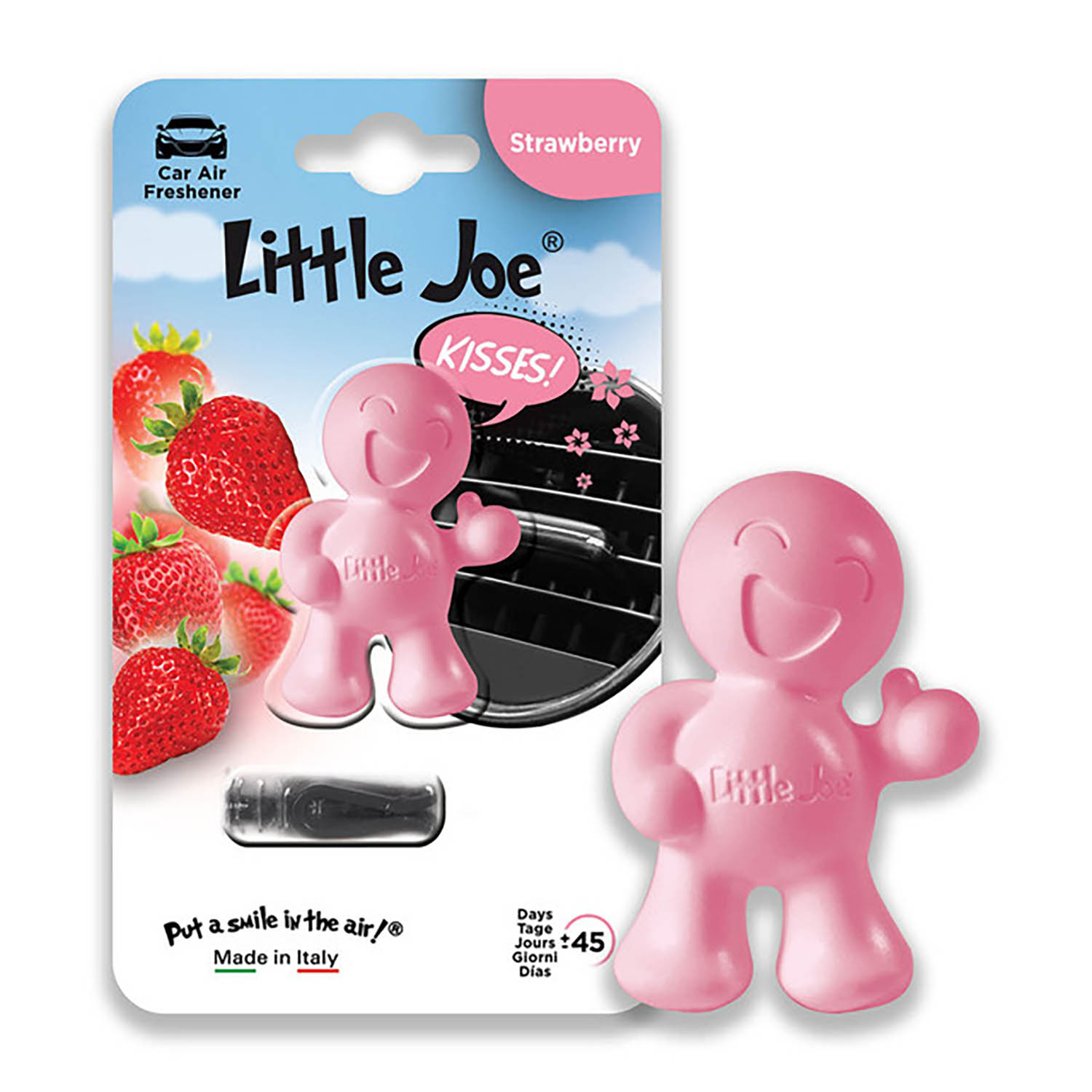 Foto 4 pulgar | Aromatizante de Aire Para Auto Little Joe Aroma Strawberry 4 Piezas
