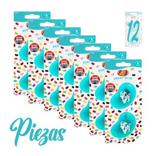 Foto 1 | Aromatizante par Auto Jelly Belly Berry Blue 12 Piezas Mora Azul