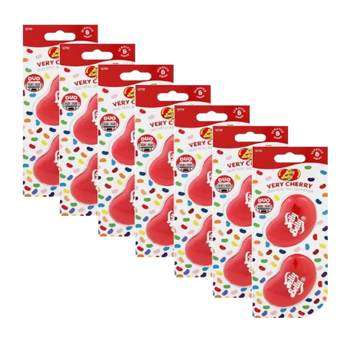 Aromatizante Auto Jelly Belly Very Cherry 12 Piezas Cereza