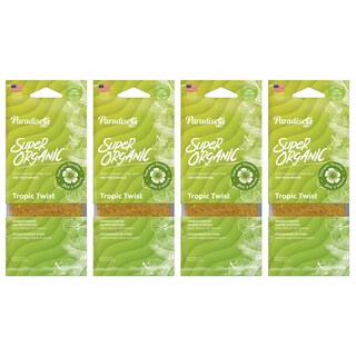 Foto 1 | Aromatizante Superintenso para Auto Paradise Air Aroma Tropic Twist Super Organic 4 piezas