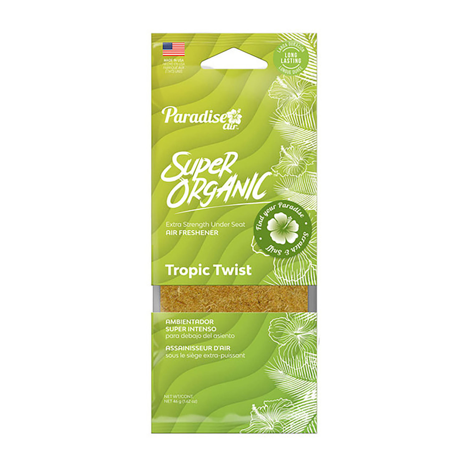 Foto 3 pulgar | Aromatizante Superintenso para Auto Paradise Air Aroma Tropic Twist Super Organic 4 piezas